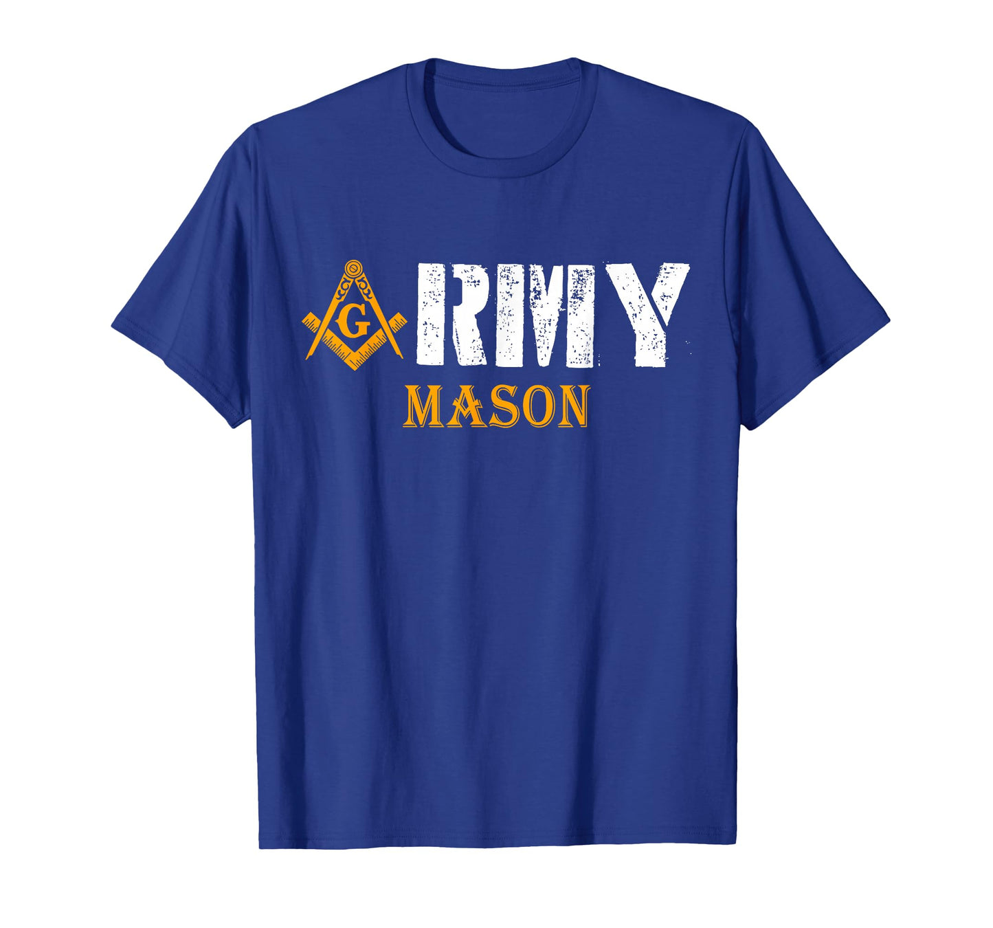 Freemason Army Compass & Square Masonic Symbol Vintage T-Shirt
