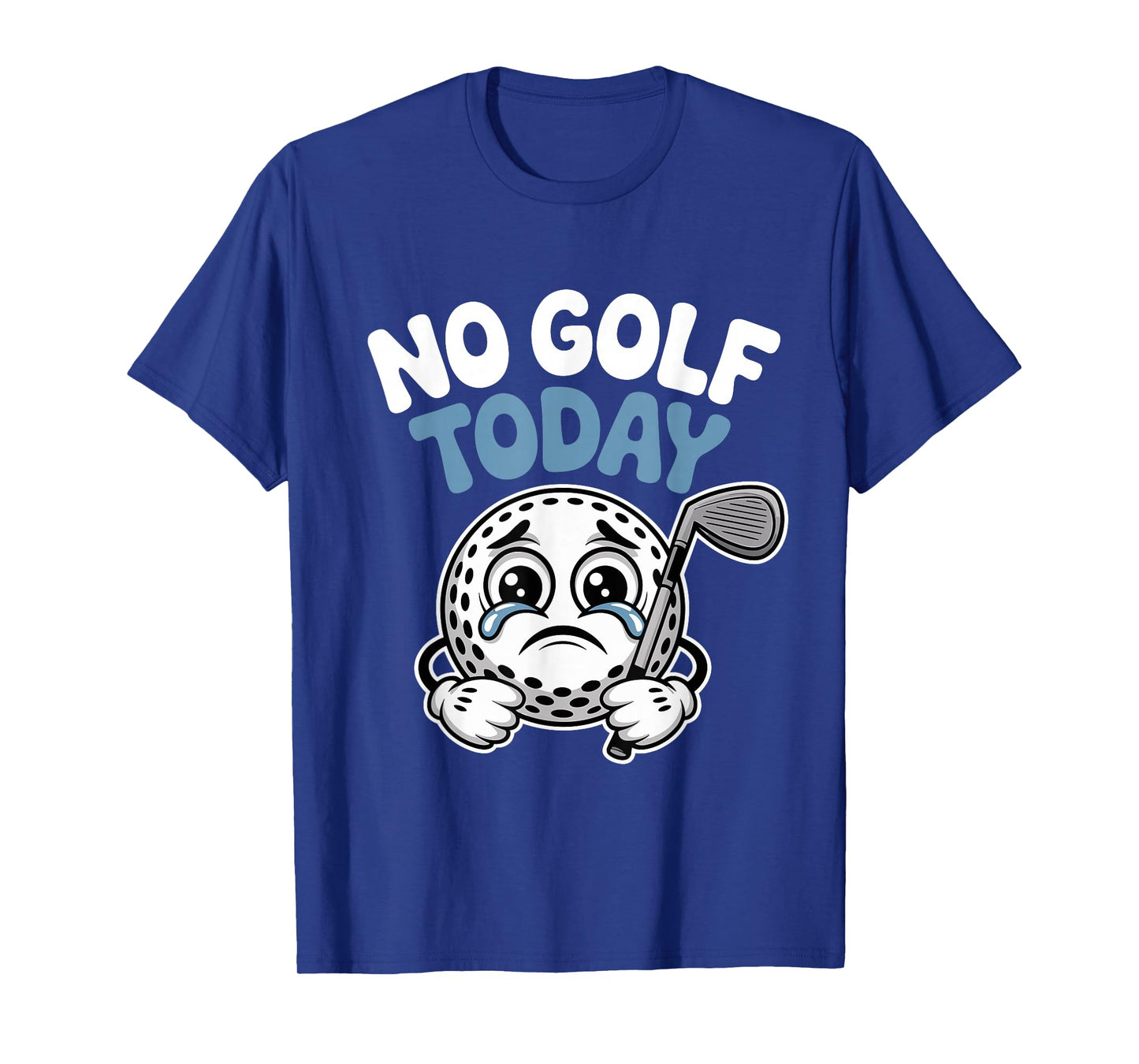 No Golf Today Stickman Design for Golf Lovers and Golfer T-Shirt