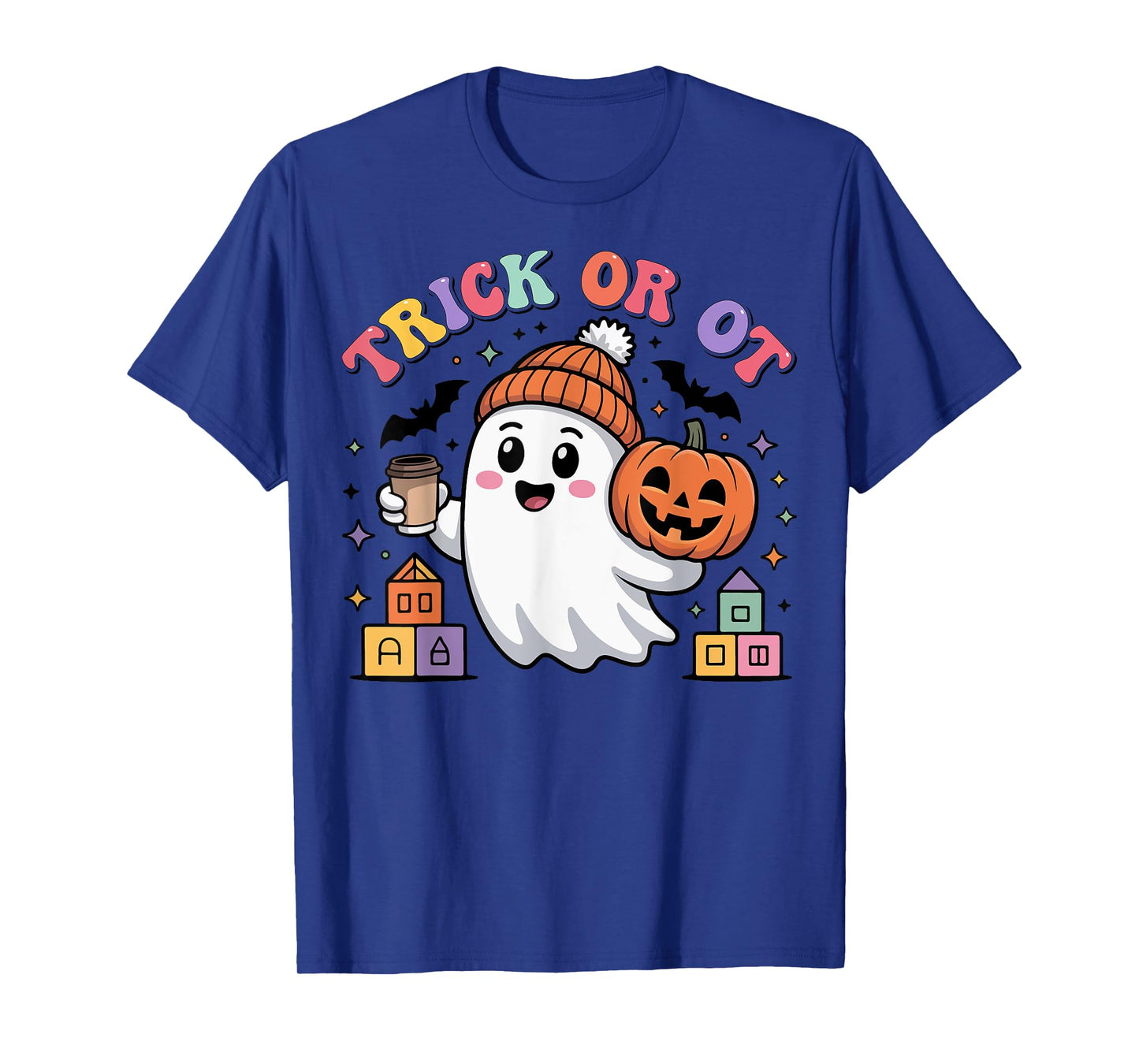 Trick or OT Spooky Occupational Therapy Ghost Halloween T-Shirt