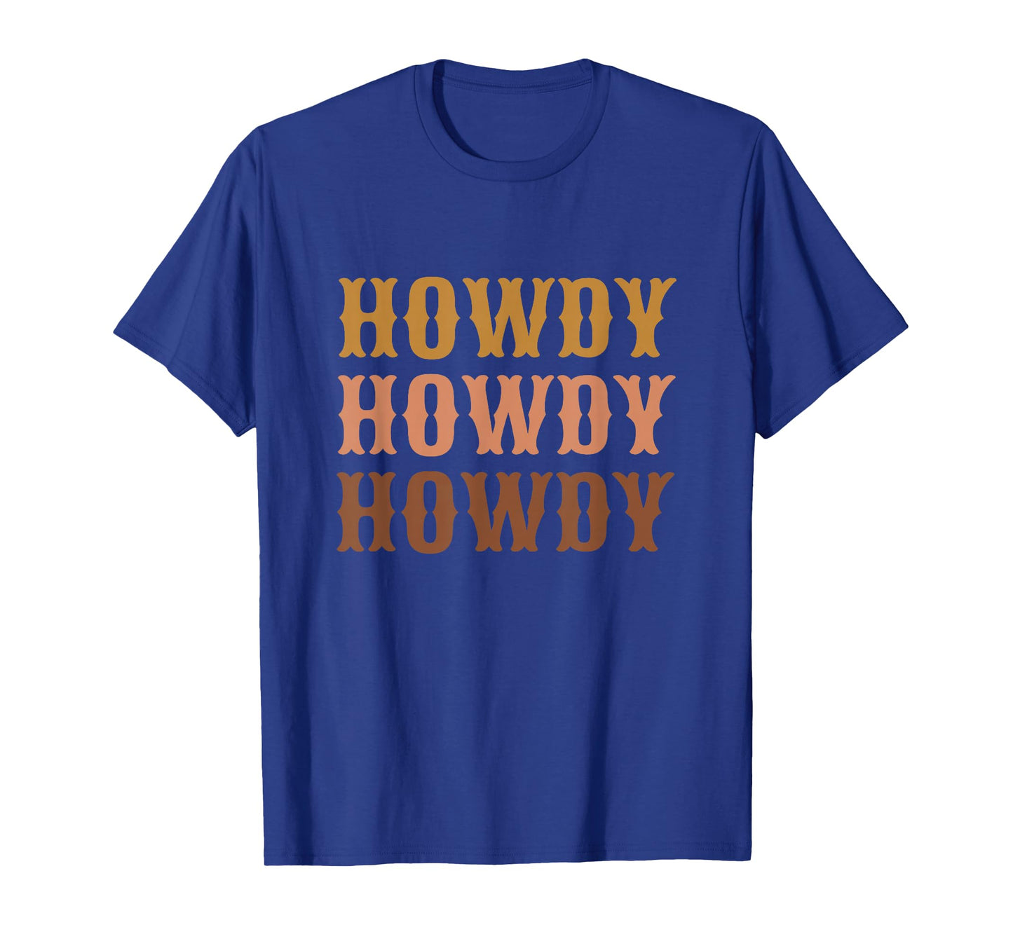Vintage Brown Howdy Rodeo Western Country Texas Lover Gifts T-Shirt