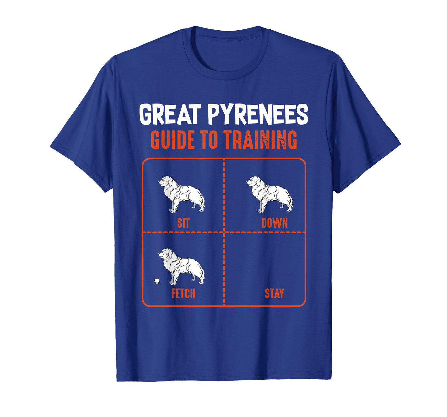Great Pyrenees Guide To Training Funny Dog Pet Lover T-shirt Men Women Girls Kids T-Shirt