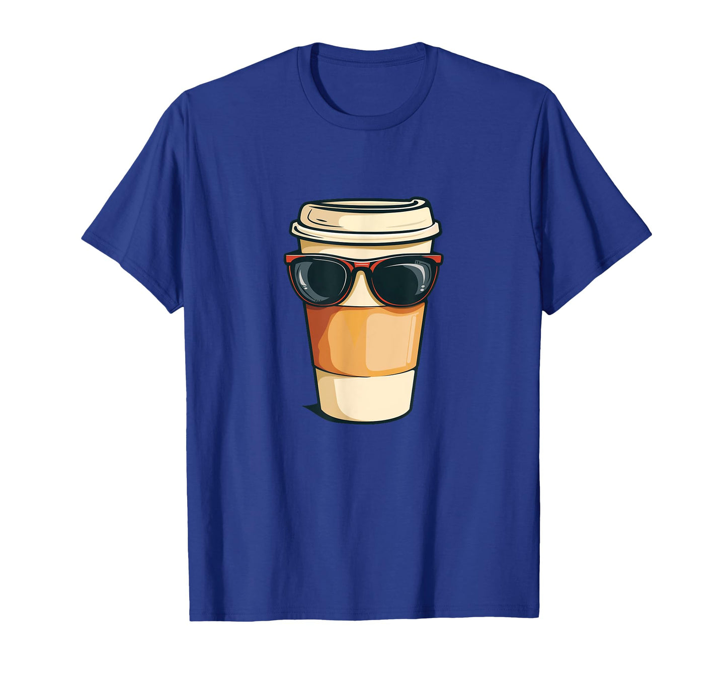 Funny To Go Coffee Cup with Sunglasses Costume T-Shirt