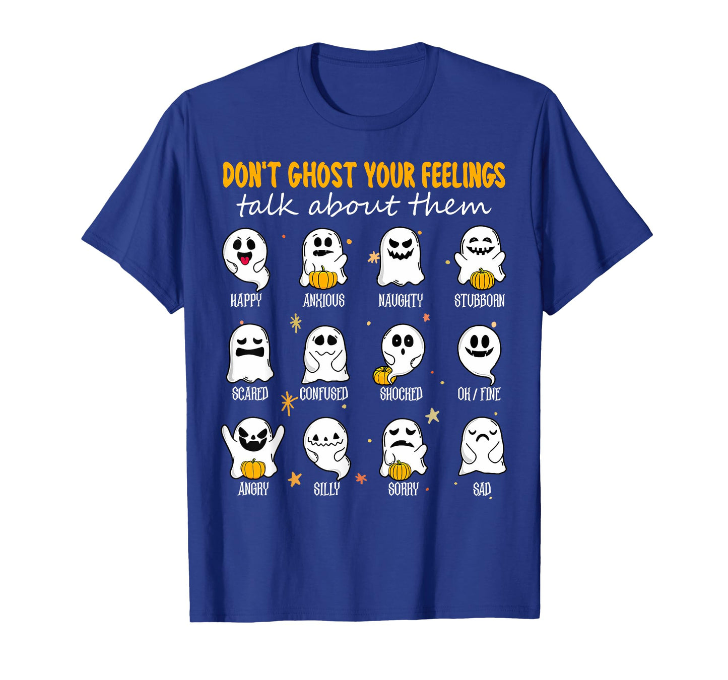 Halloween School Counselor Don't Ghost Your Feeling Teacher T-Shirt