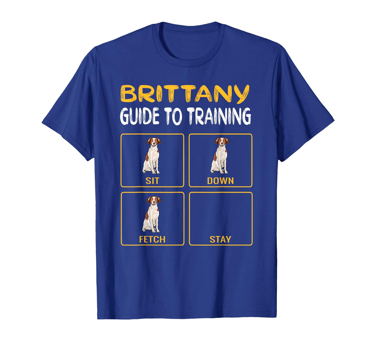 Funny Brittany Guide to Training Dog Trainer Obedience T-Shirt Small