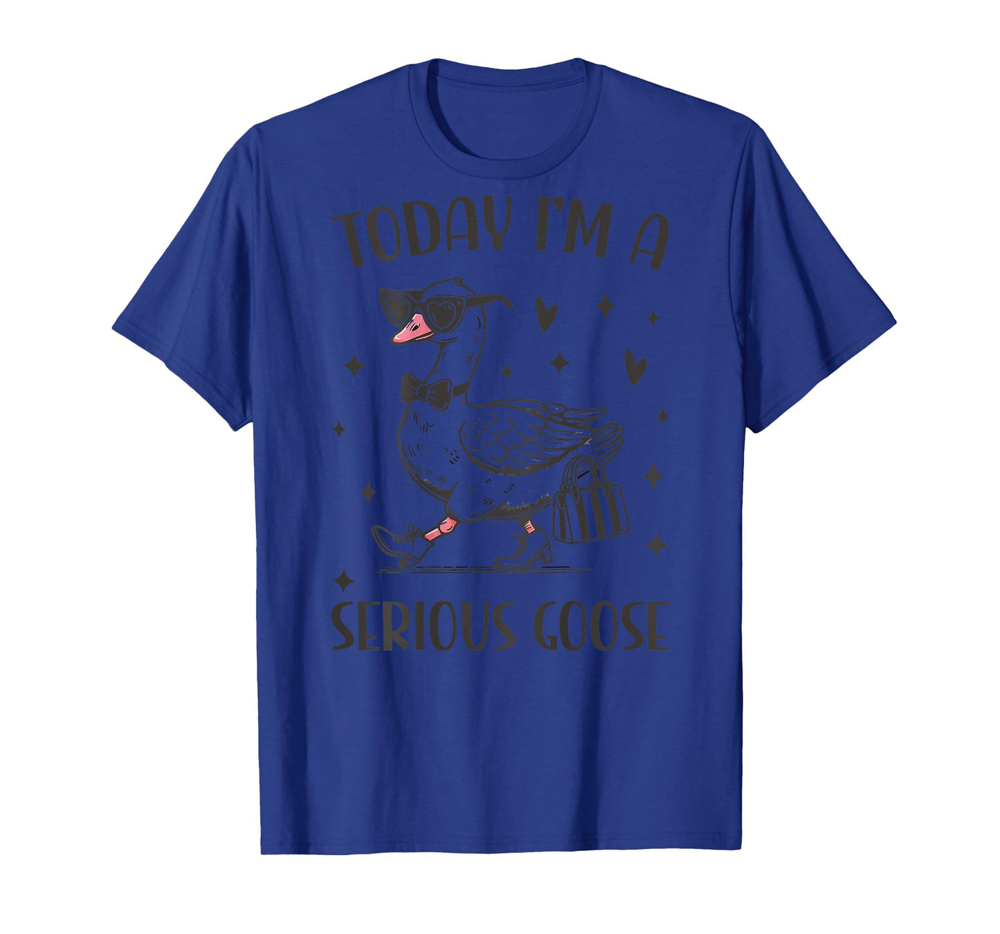 Today I'm A Serious Goose Funny Cowboy Goose T-Shirt