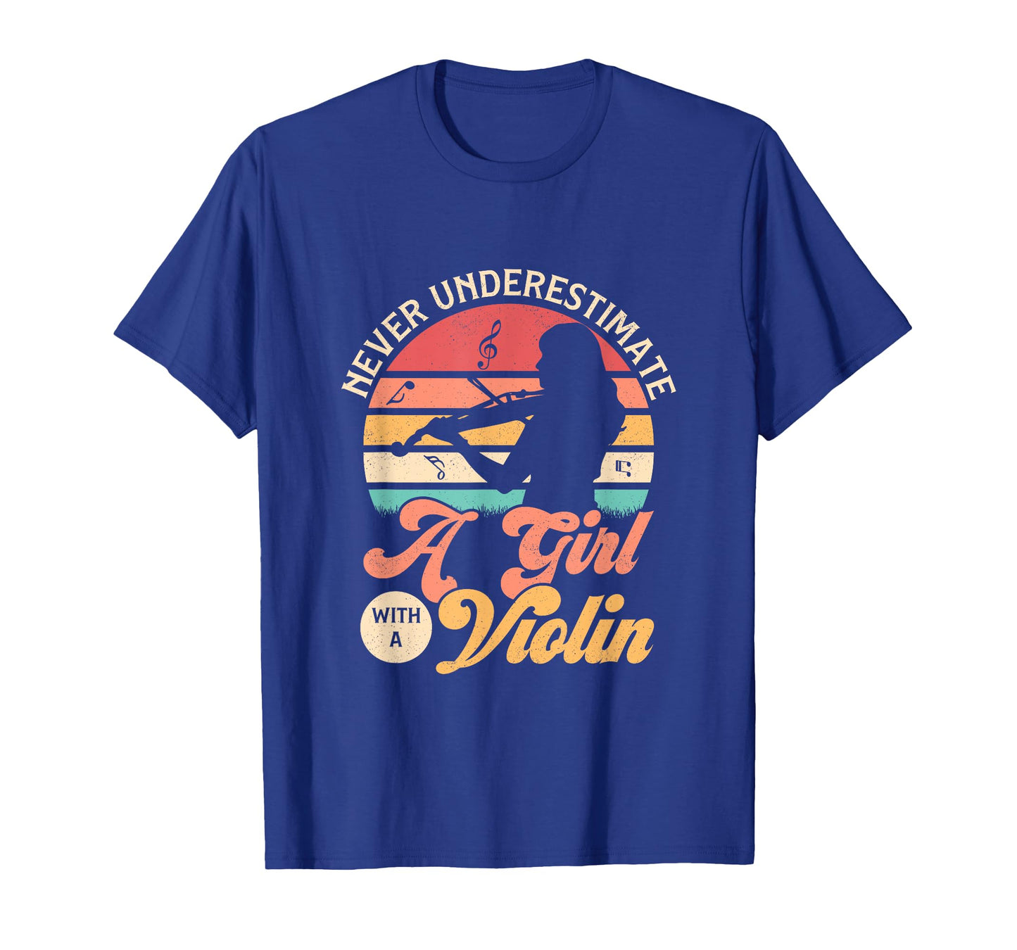 Never Underestimate A Girl With A Violin Orchestra Violinist T-Shirt
