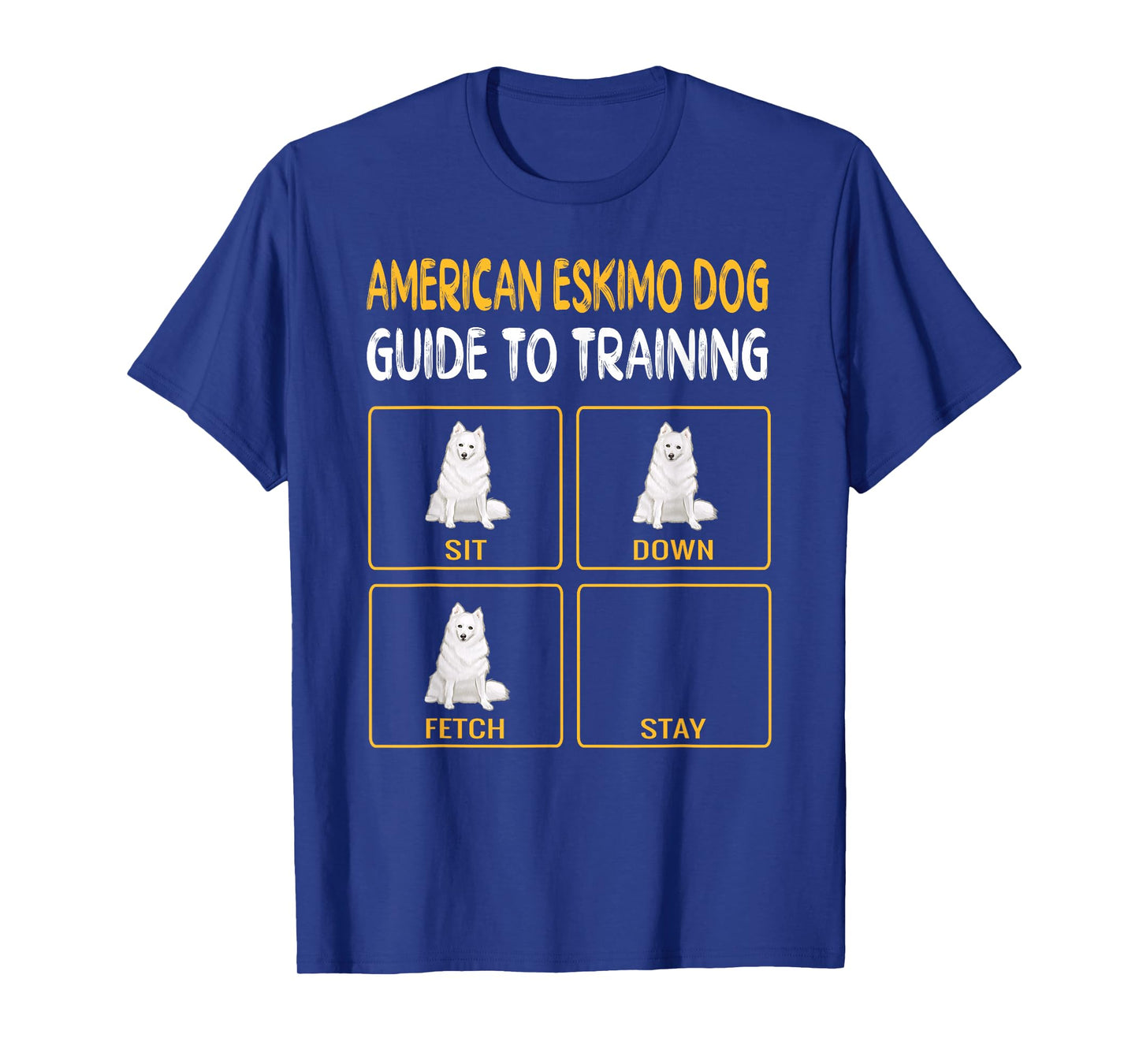 Funny American Eskimo Dog Guide To Training Dog Obedience T-Shirt