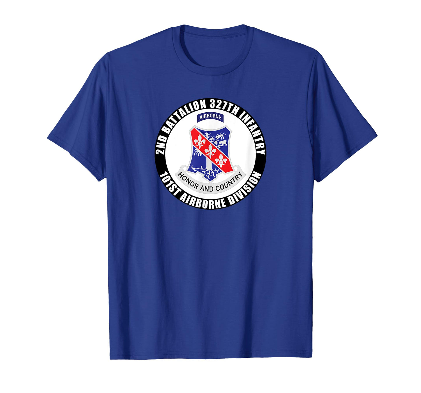 SoldierTees 2nd Battalion 327th Infantry, 101st Airborne Division Veteran T-Shirt - Black, Men's Size Small