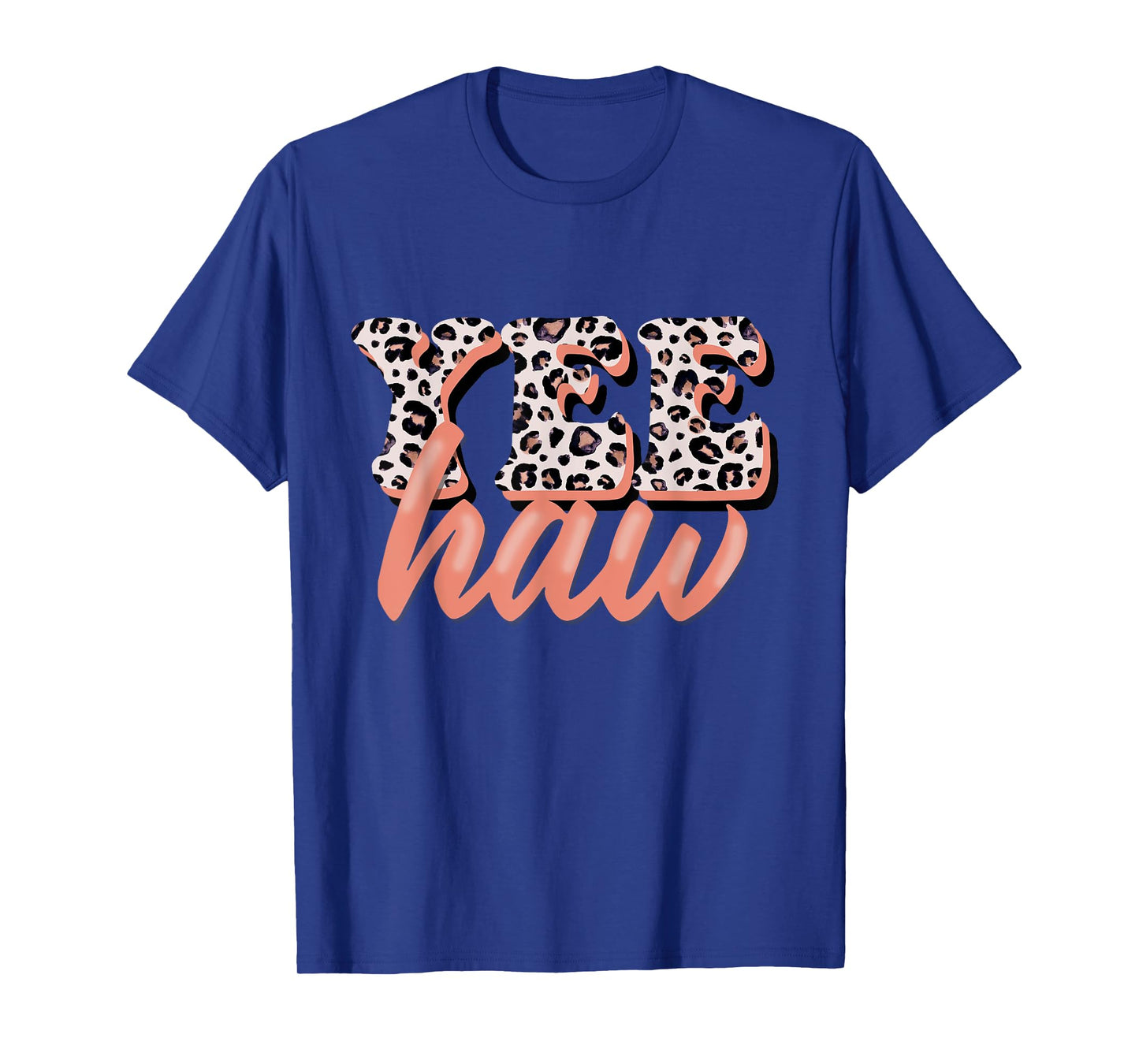 Yee Haw Howdy Rodeo Country Leopard Yeehaw Southern Cowgirl T-Shirt