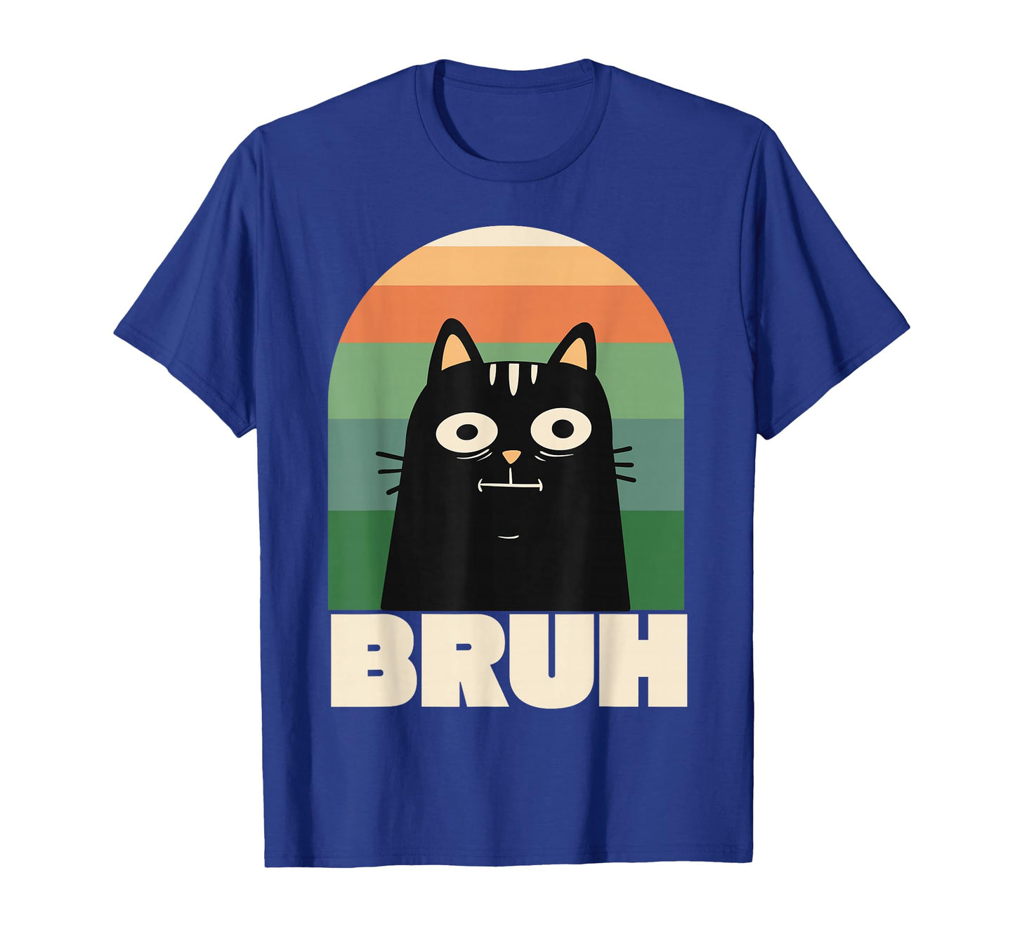 Retro Cat Bruh Meme, Sarcastic Pet Humor T-Shirt