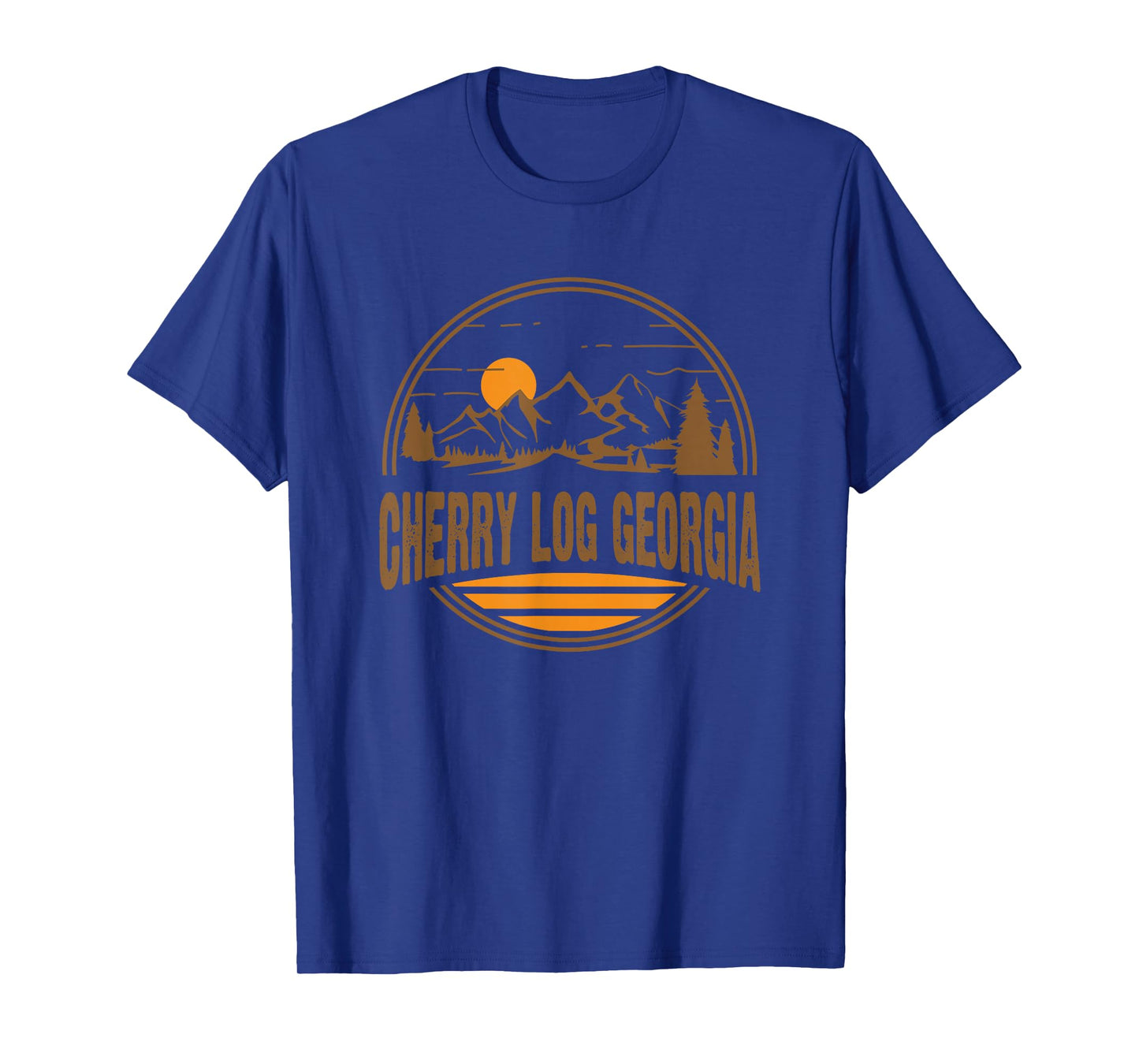 Vintage Cherry Log, Georgia Mountain Hiking Souvenir Print T-Shirt