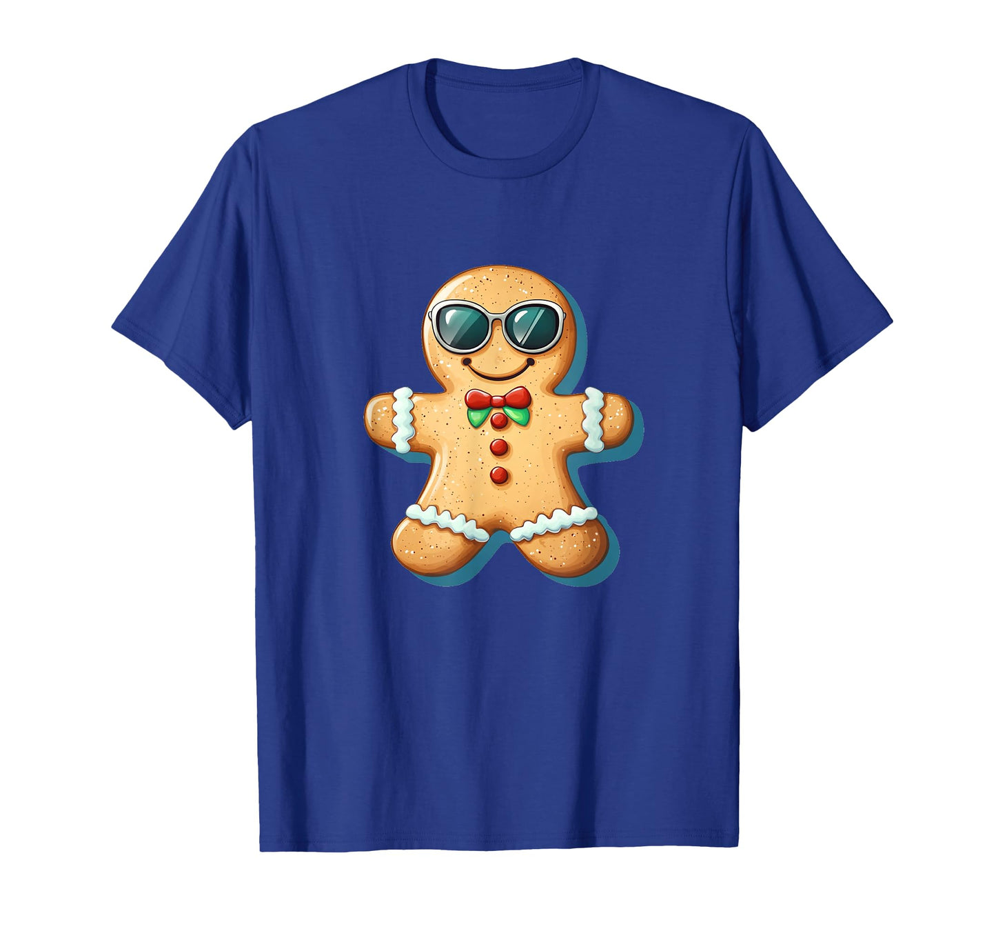 A Smart Gingerbread Man with a Funny Look T-Shirt