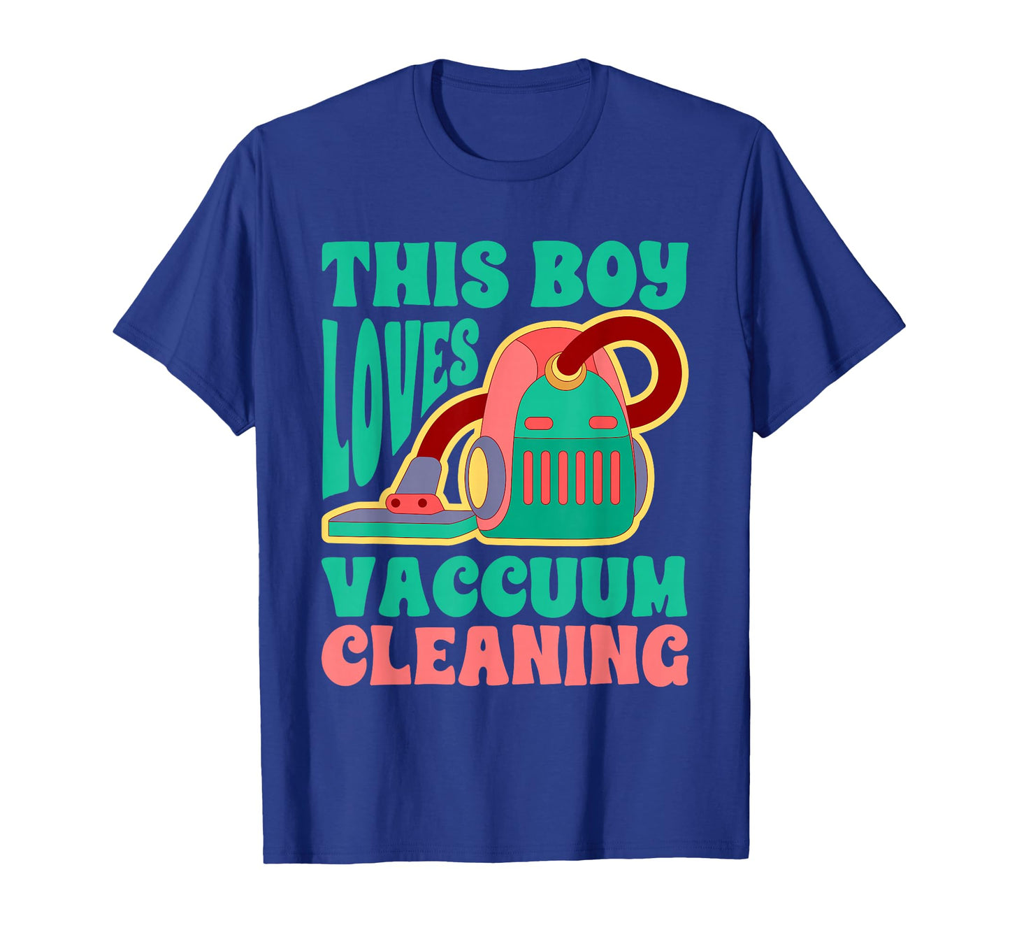 This Boy Loves Vacuum Cleaning Design T-Shirt