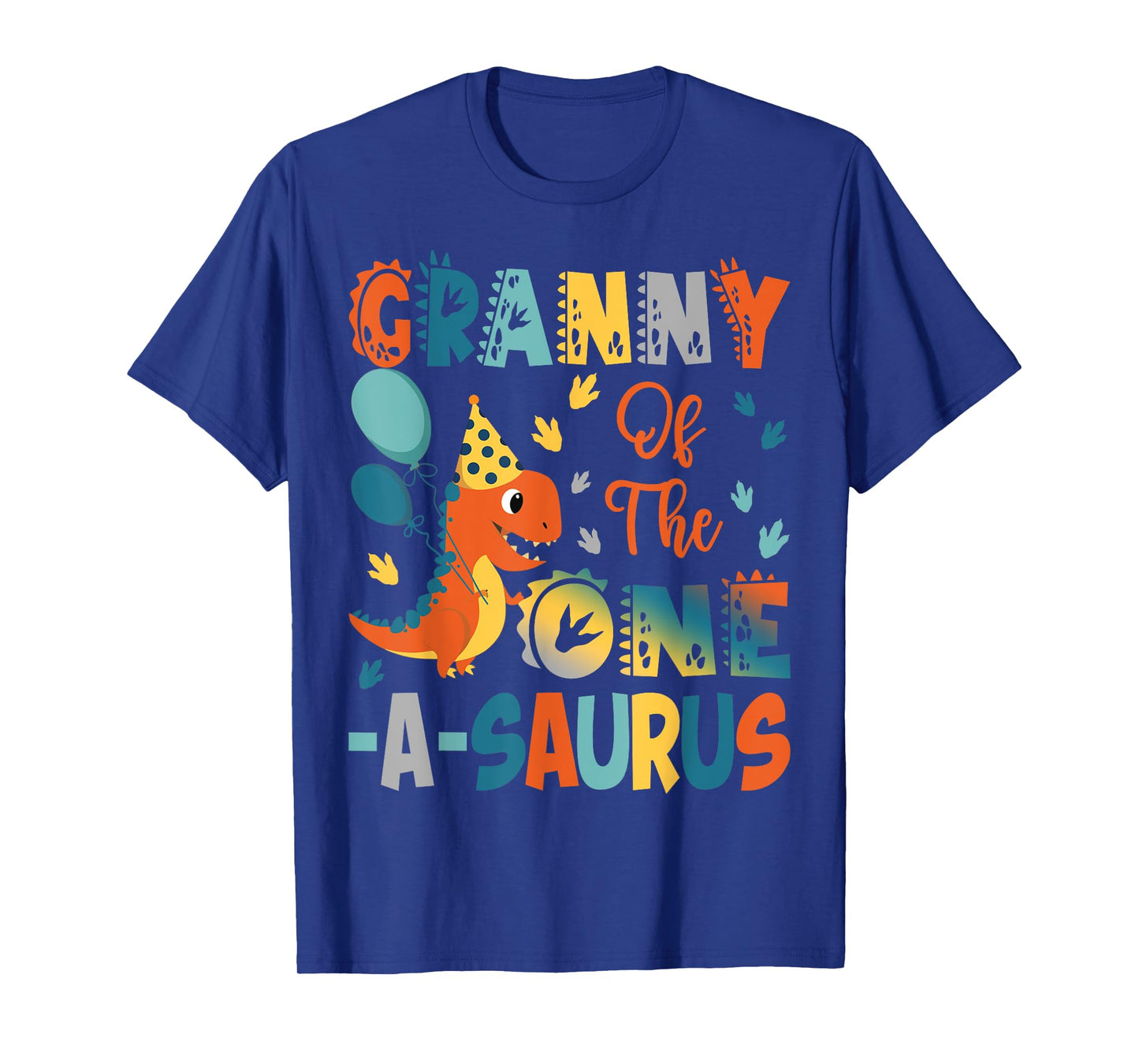Granny Of The One-A-Saurus 2Nd Birthday Dinosaur Party T-Shirt