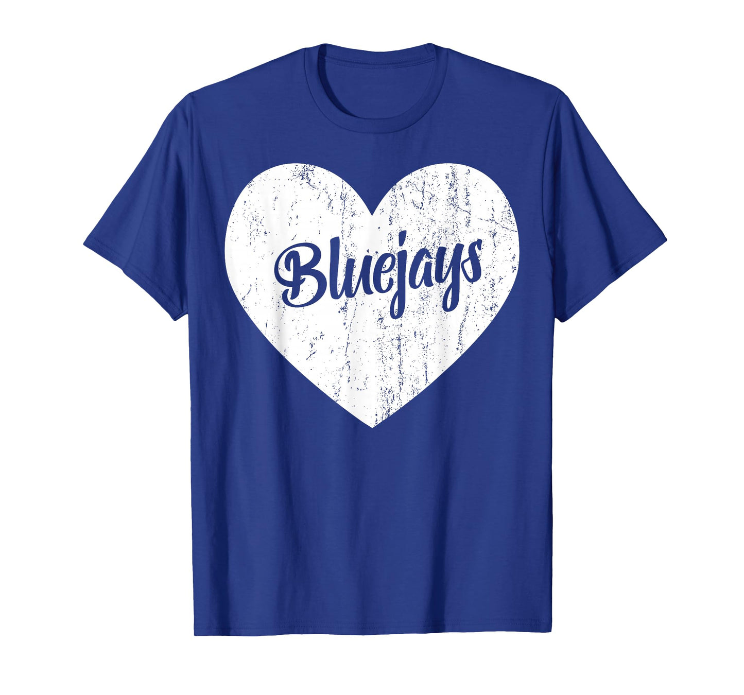 Bluejays School Sports Fan Team Spirit Mascot Heart Gift T-Shirt