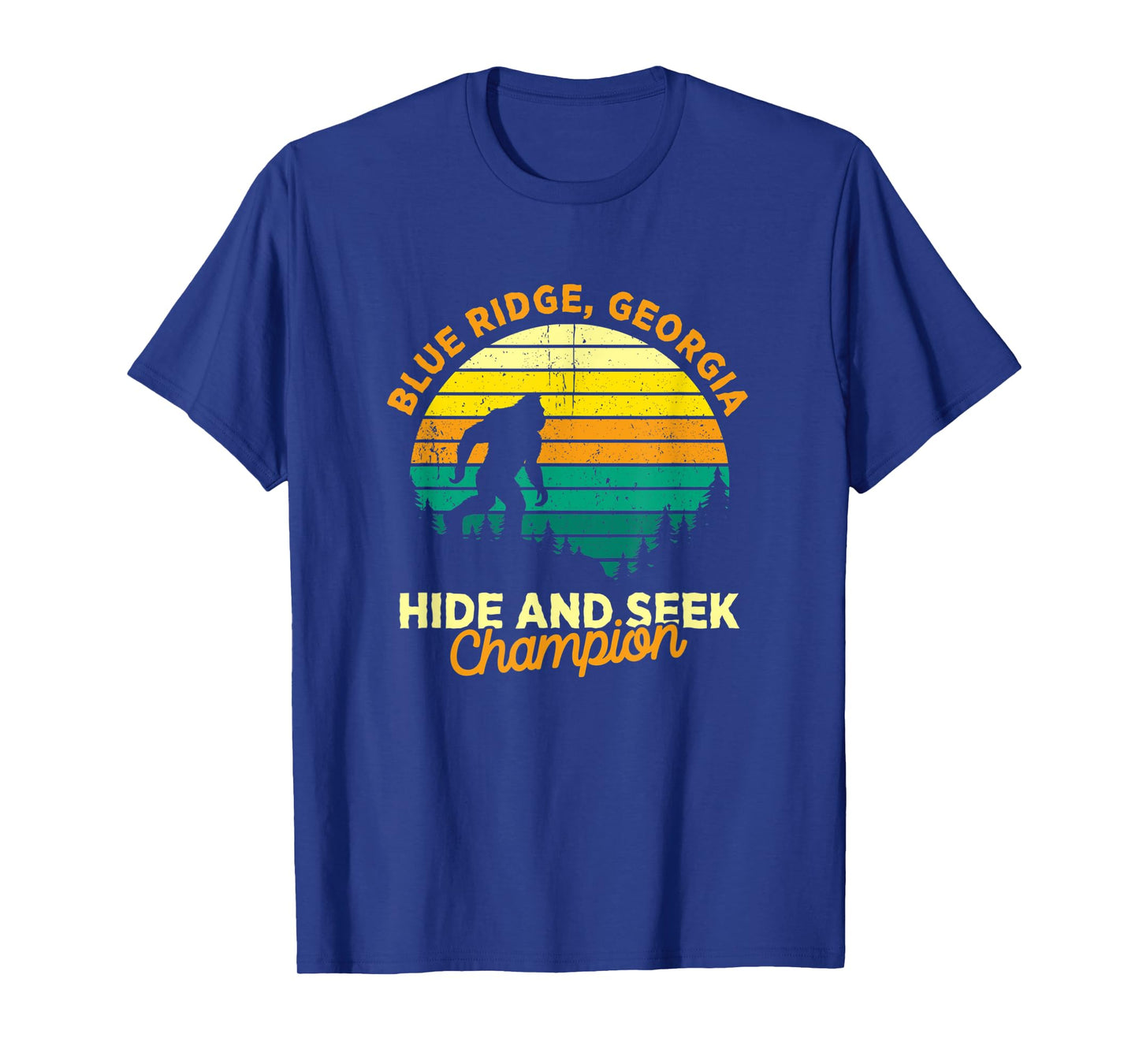 Retro Blue Ridge, Georgia Big foot Souvenir T-Shirt