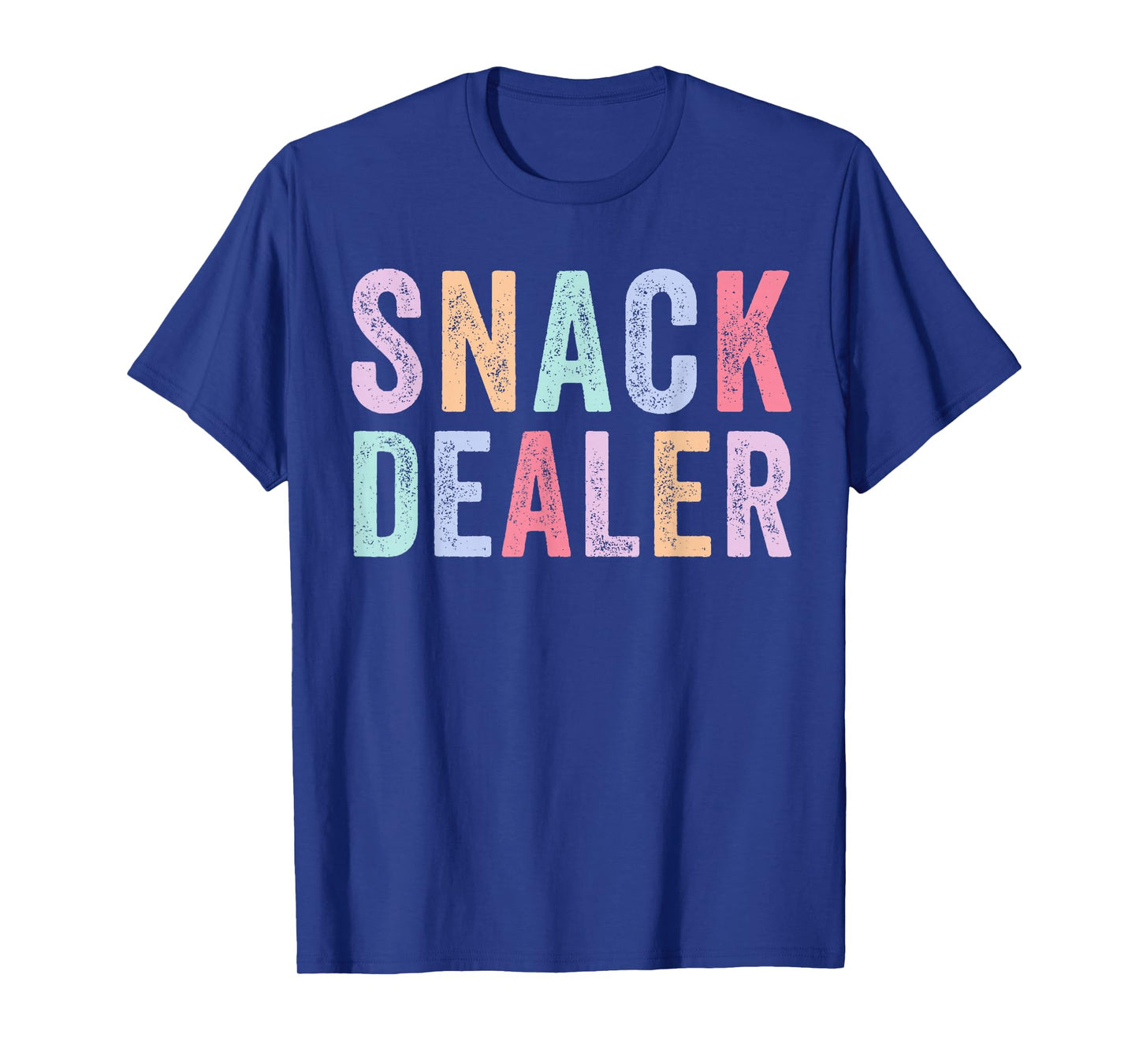 Snack Dealer Summer Camp Staff Daycare Worker Funny Colorful T-Shirt