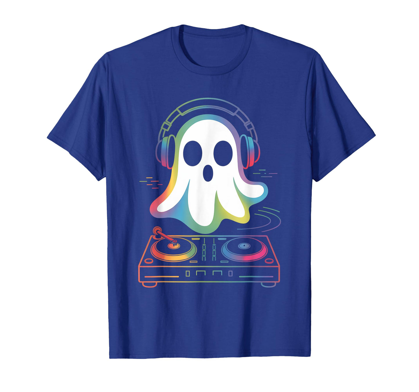 House Music ghost dj Optical Illusion EDM halloween Rave DJ T-Shirt