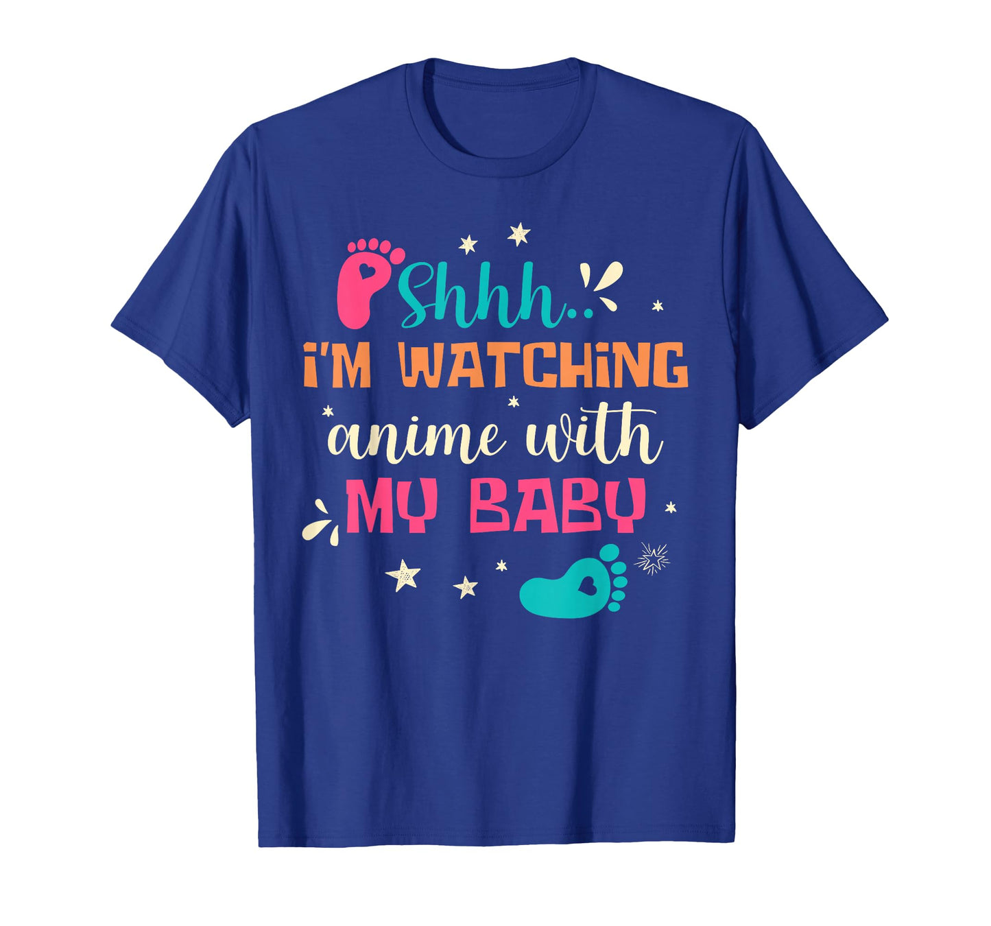 Shhh… I'm Watching Anime with My Baby Otaku New Dad Mom T-Shirt
