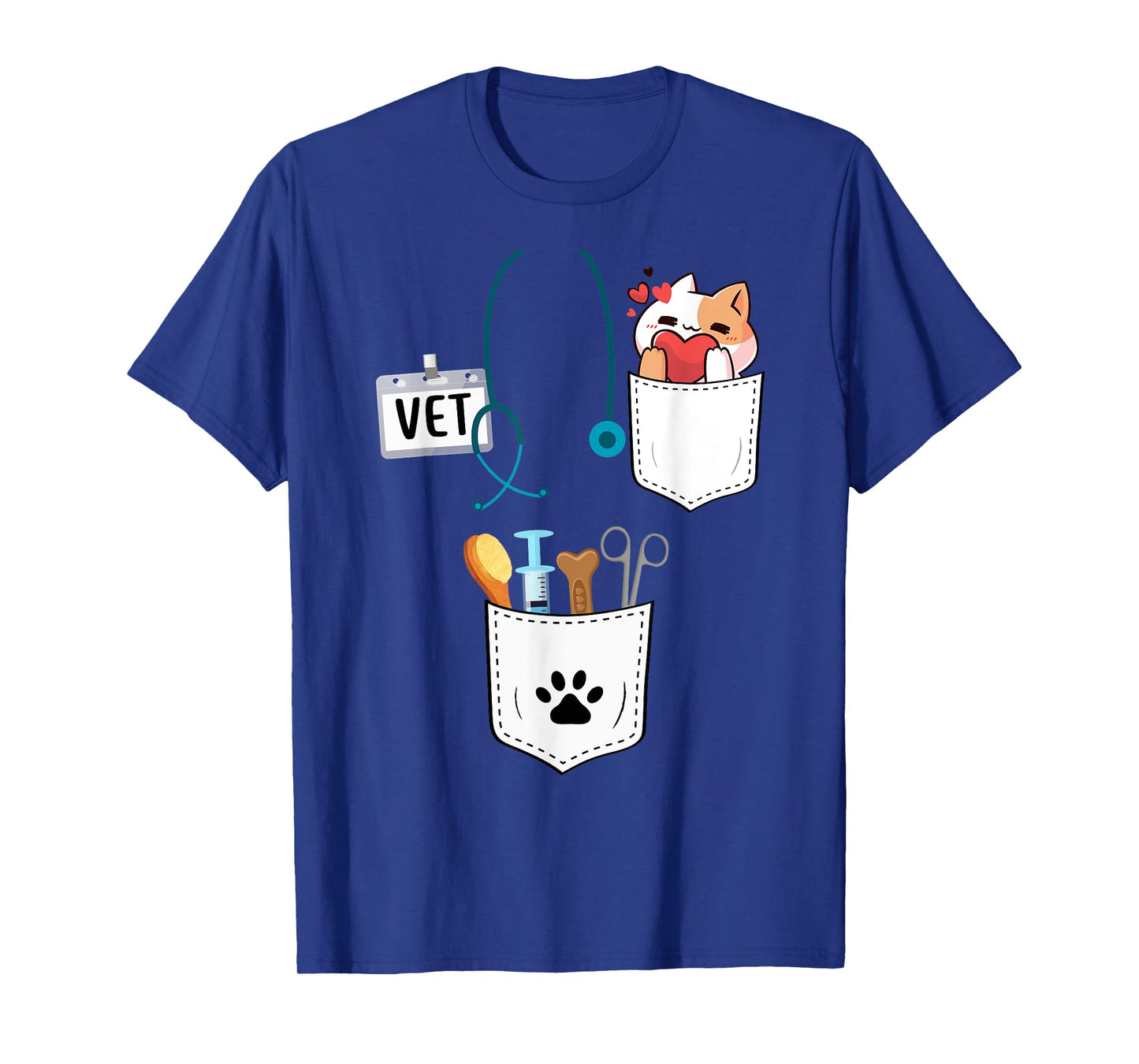 Vet Tech Veterinarian Halloween Costume For Adult Kids Women T-Shirt