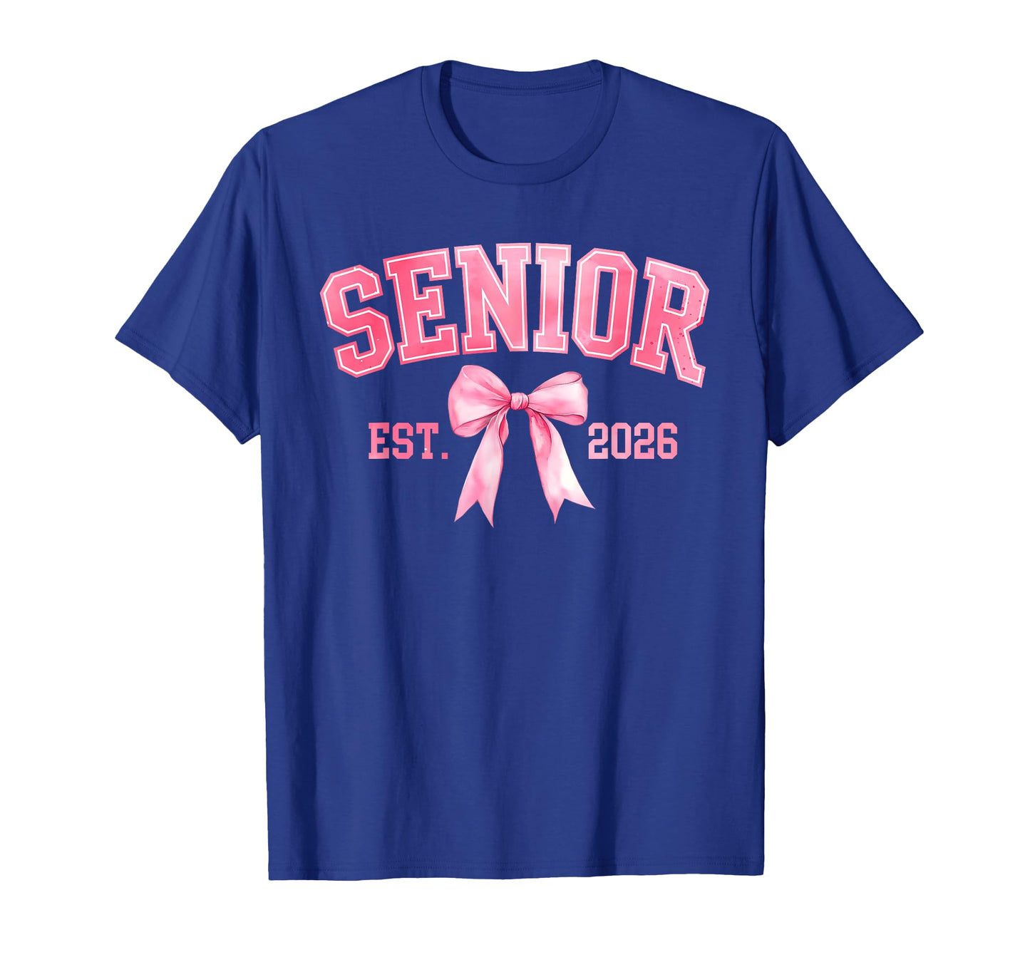 Senior 2026 Coquette Pink Bow Class of 2026 Graduation Girls T-Shirt