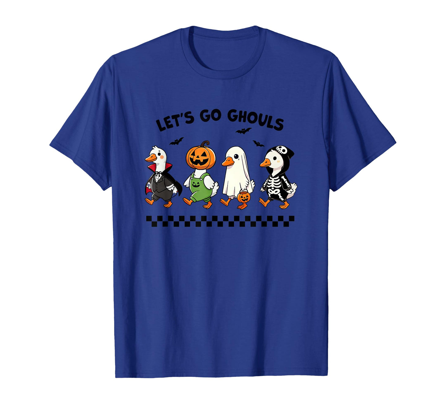 Let's Go Ghouls Duck Halloween Theme T-Shirt