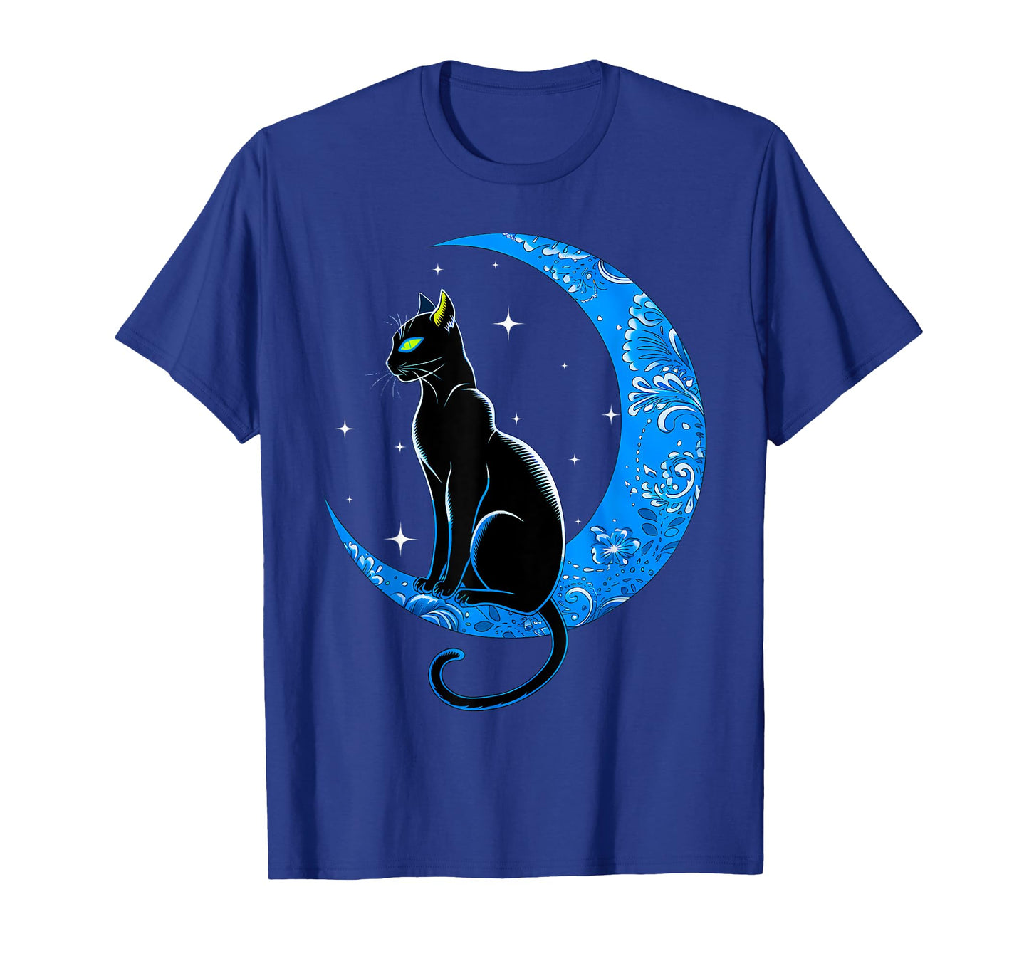 Black Cat Crescent Moon Sailor Mom Men Women Kids T-Shirt