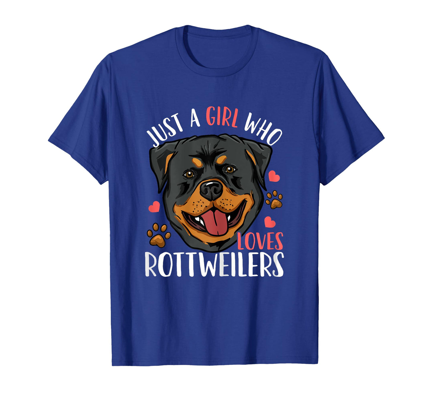 Rottweiler Just A Girl Who Loves Rottweilers Gift T-Shirt