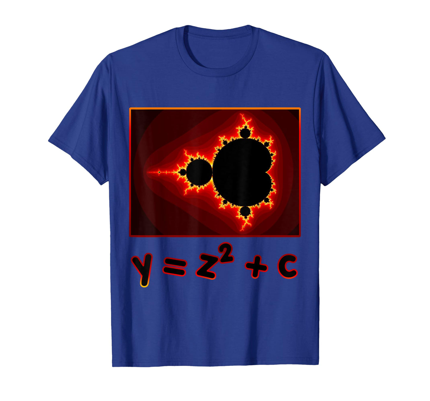 Fractal Mandelbrot set complex numbers equation retro. T-Shirt
