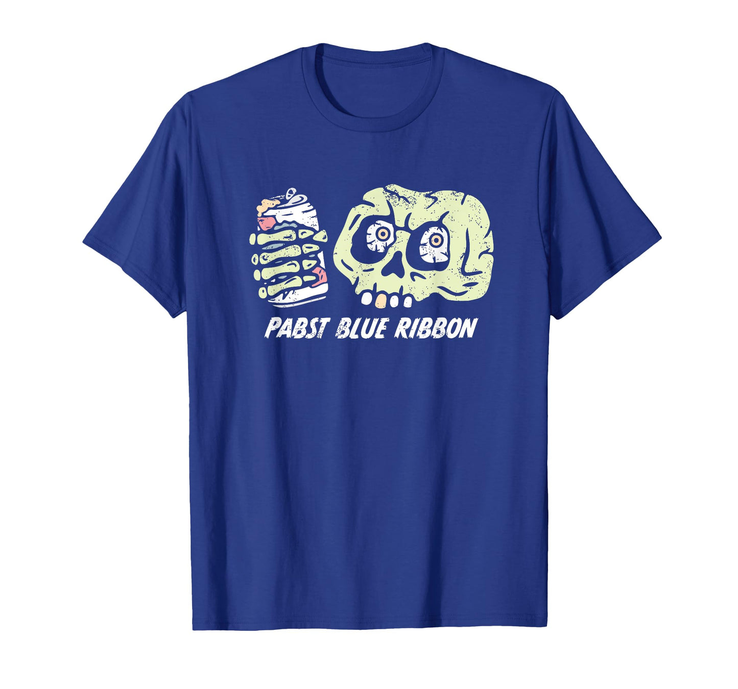 Pabst Blue Ribbon | Halloween Skull Can T-Shirt