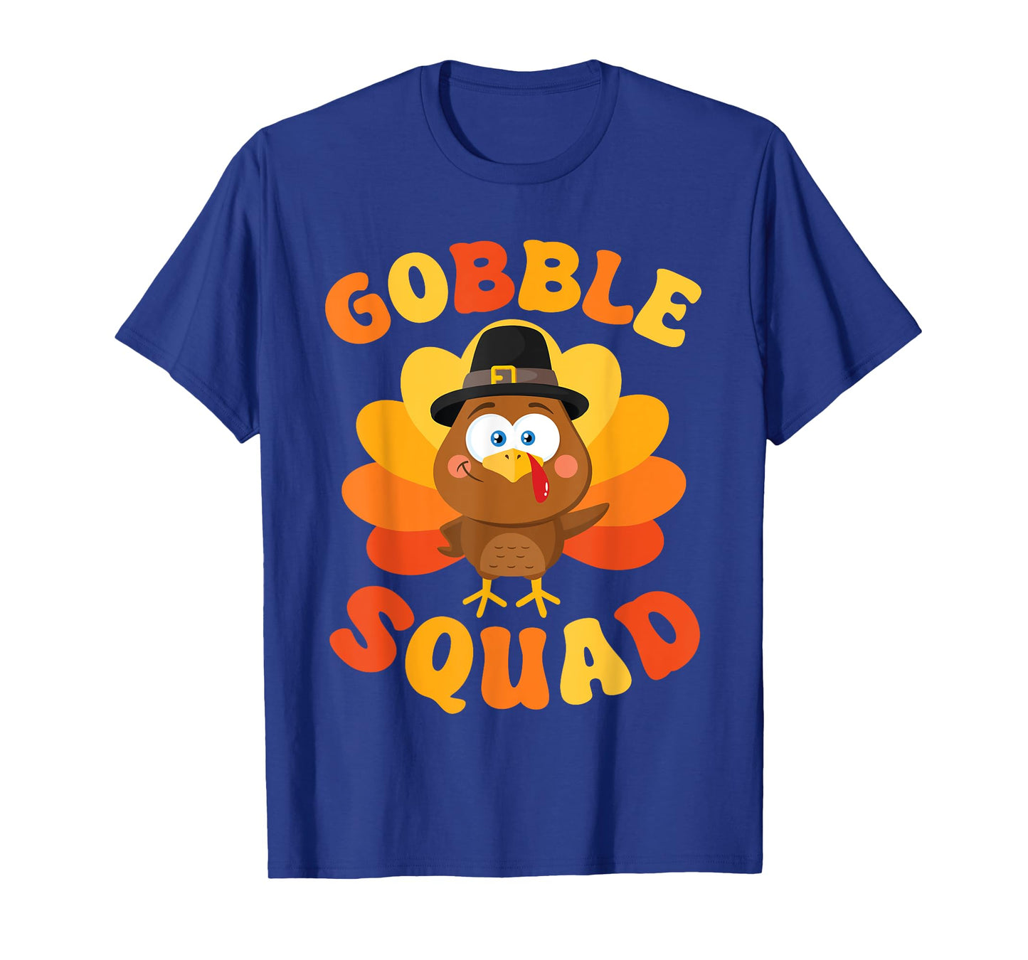 Gobble Squad Cute Turkey Thanksgiving T-Shirt