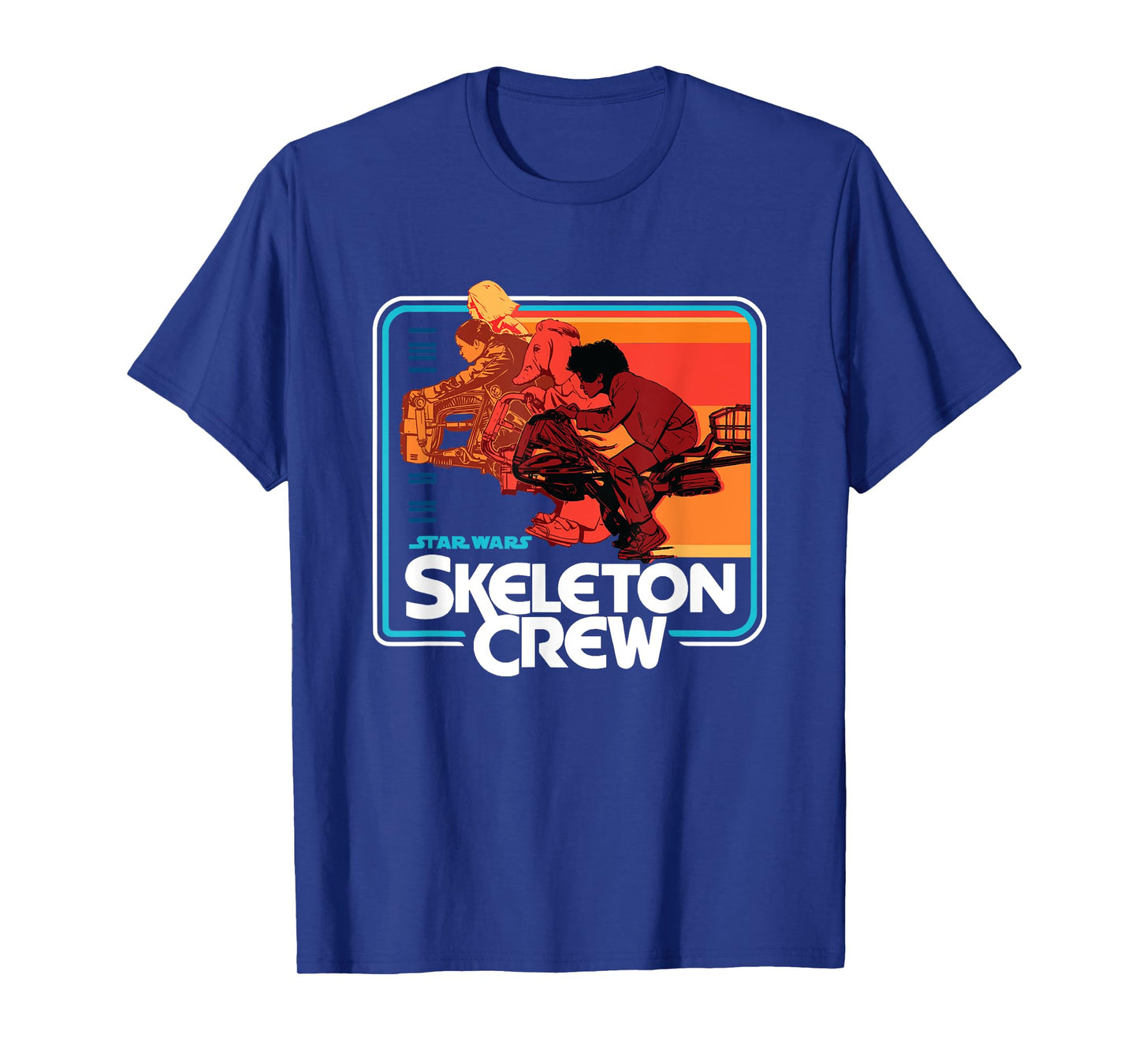 Star Wars Skeleton Crew Vintage Sunset Speeders T-Shirt