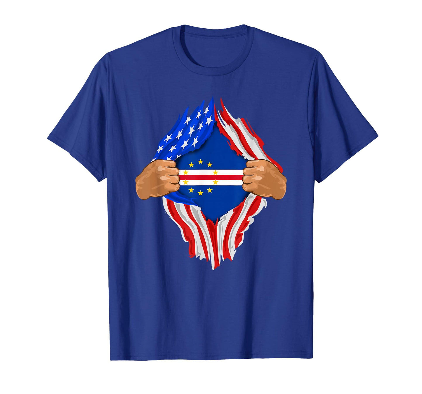 Cape Verde Blood Inside Me T-Shirt | Cape Verde Flag Gift T-Shirt