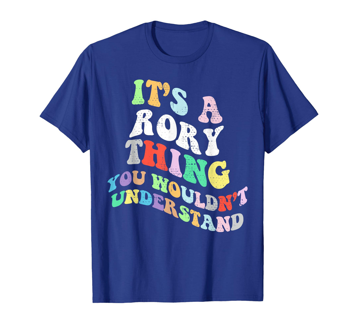 Personalized Name Mothers Day outfit For Women Retro Groovy Its a Rory Thing You Wouldnt Understand T-Shirt, Small, Black