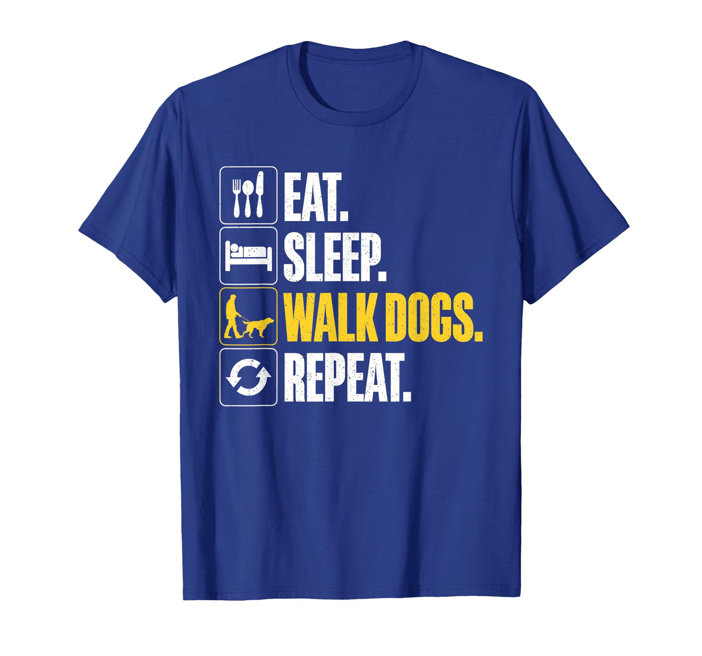 Funny Dog Waking Design For Dog Walker Men Women Pet Walker T-Shirt