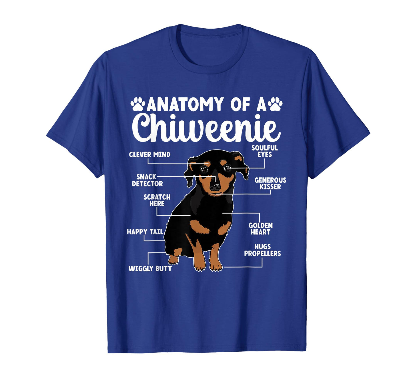 Anatomy Of A Chiweenie Owner Chiweenie Mom & Dad T-Shirt