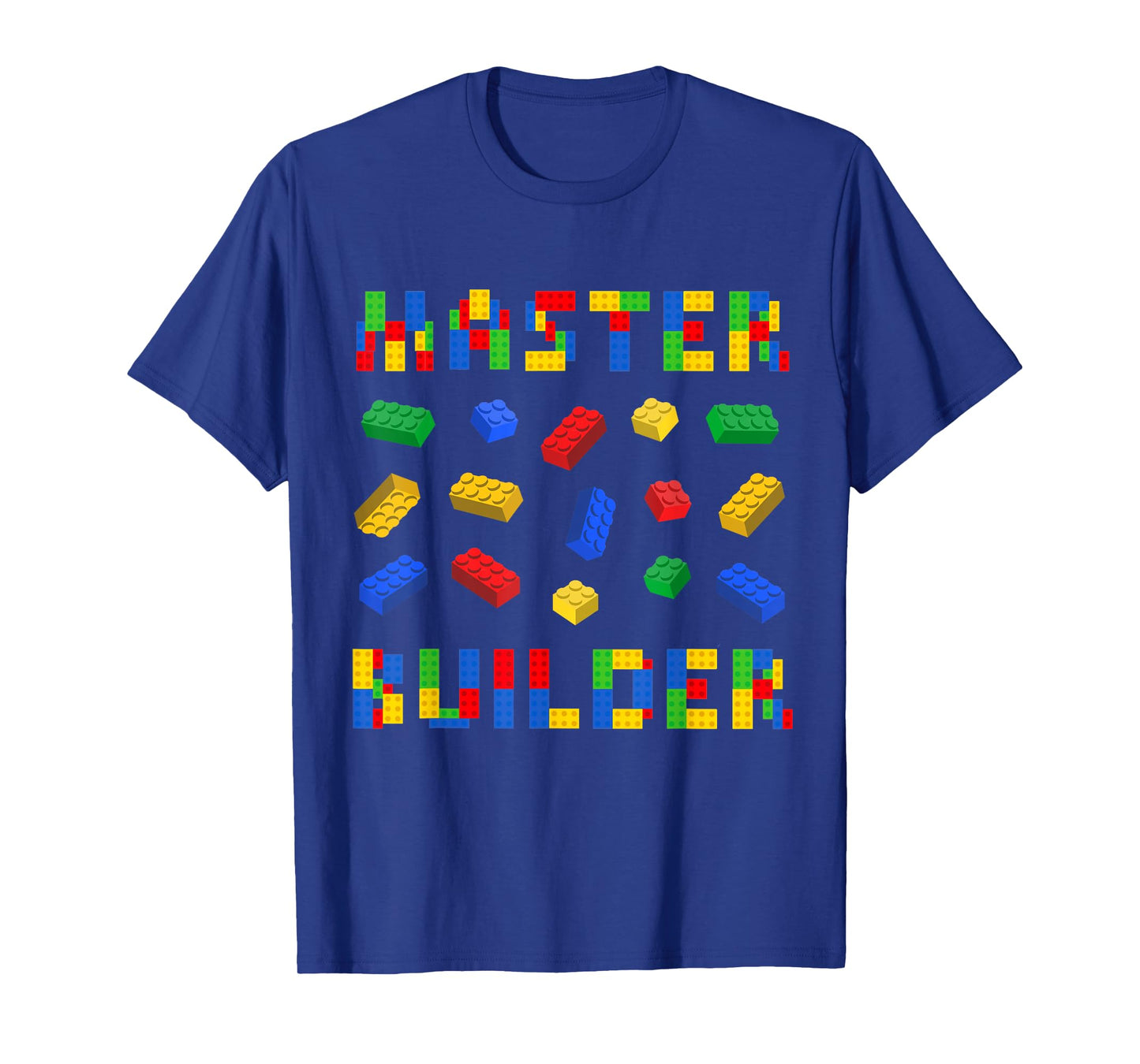 Master Builder Bricks Building Blocks Lover Men Women Kids T-Shirt