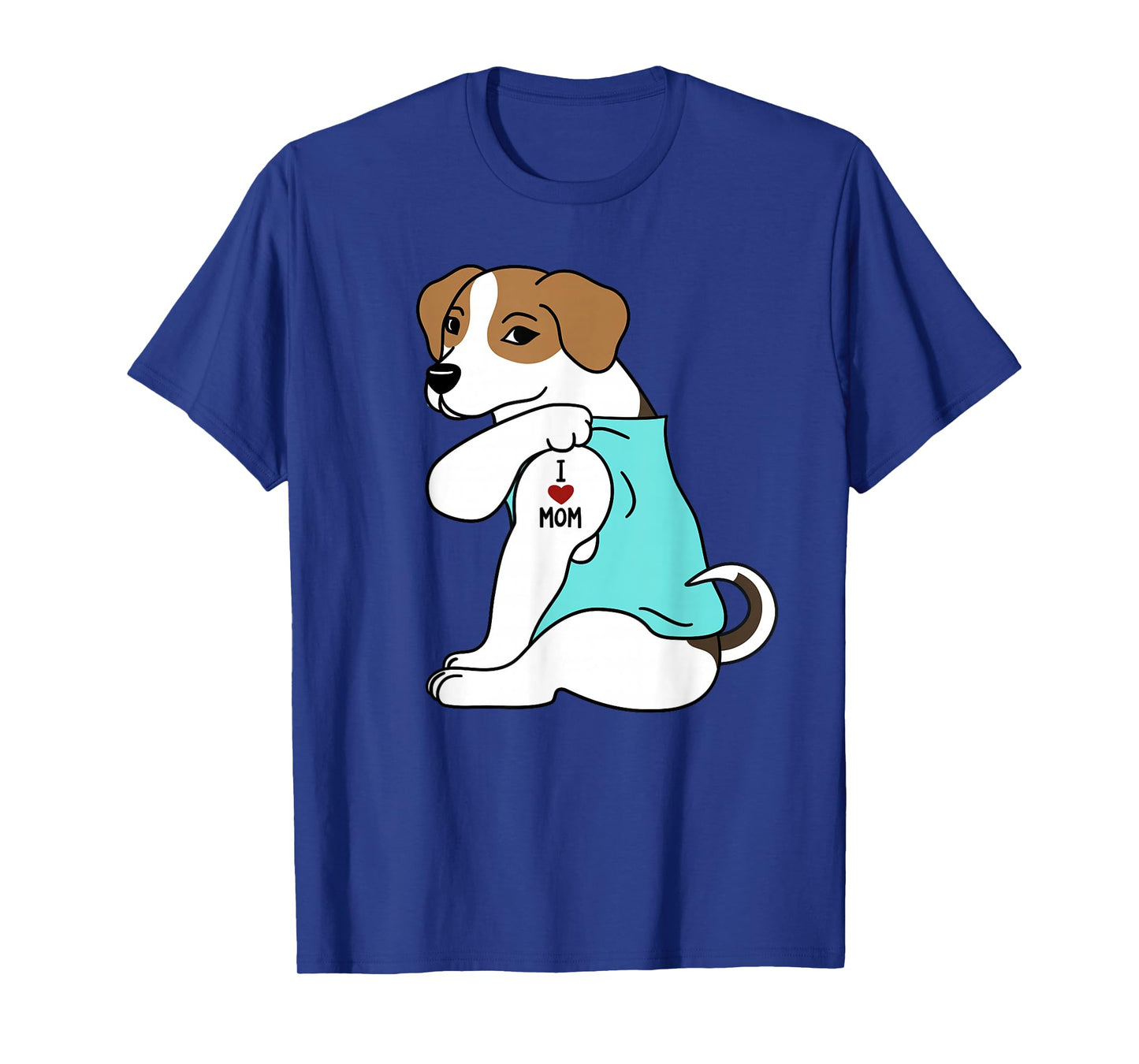 I Love Mom Tattoo Jack Russell Terrier Mother's Day Dog T-Shirt