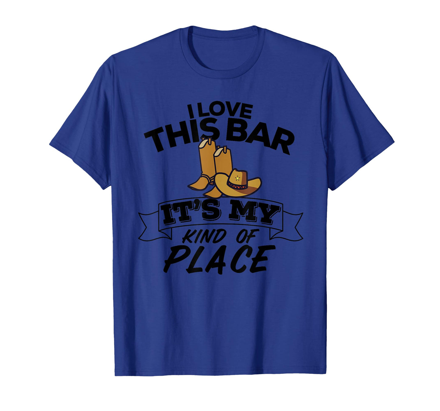I Love This Bar It's My Kind Of Place Country Music Lyrics T-Shirt