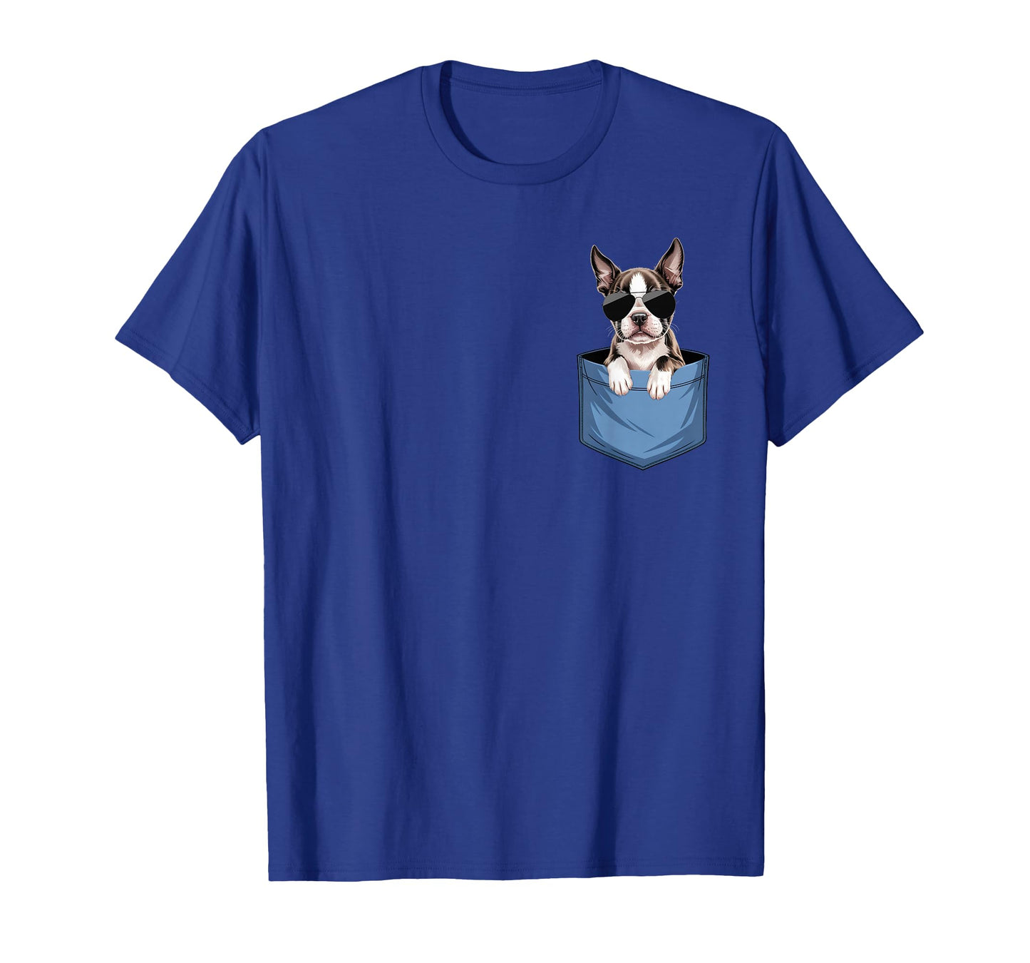 Cute Pocket Boston Terrier Lover Dog Mom T-Shirt