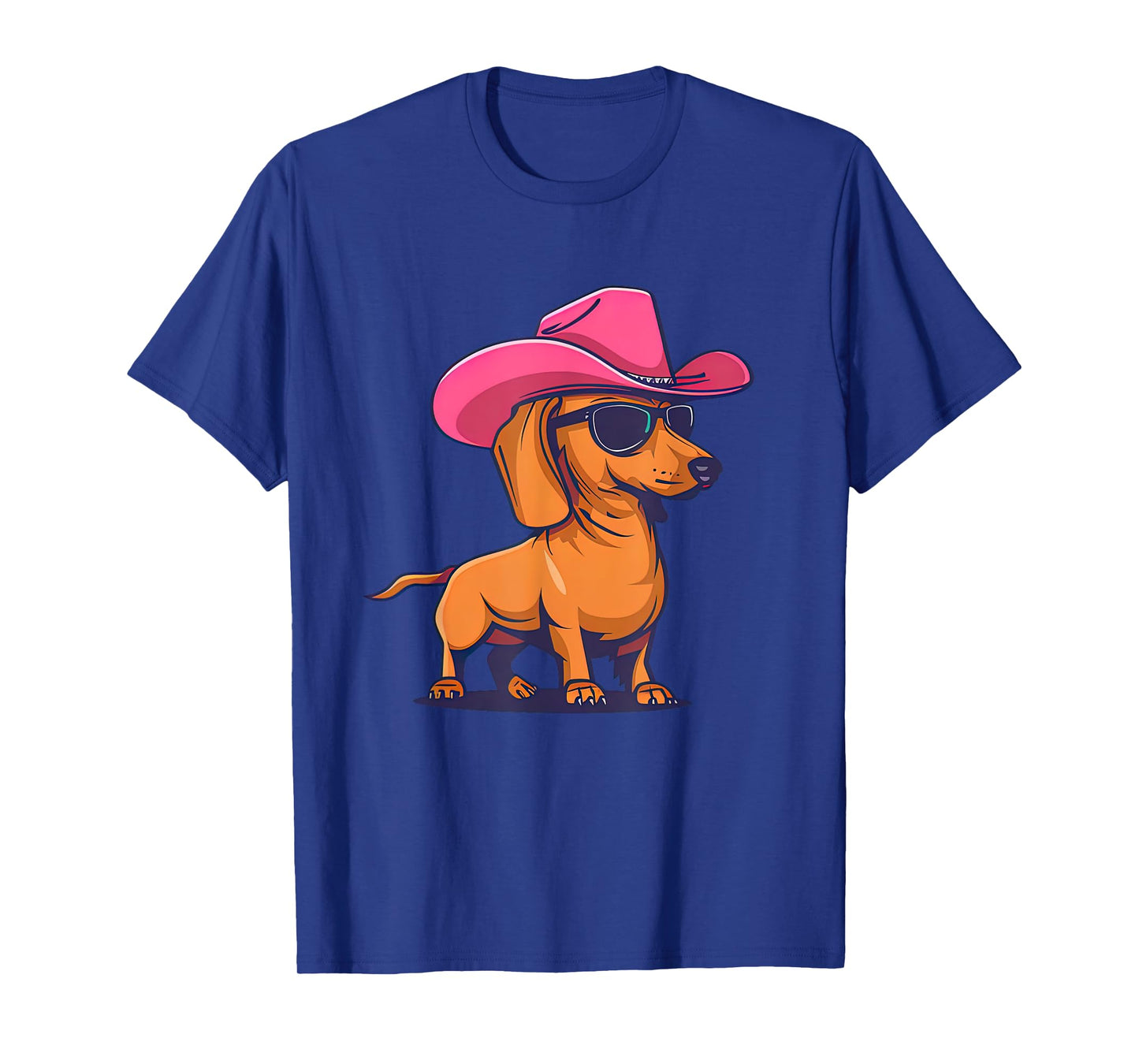 Cute Dachshund Pink Cowboy Hat Wiener Sausage Dog Puppy T-Shirt