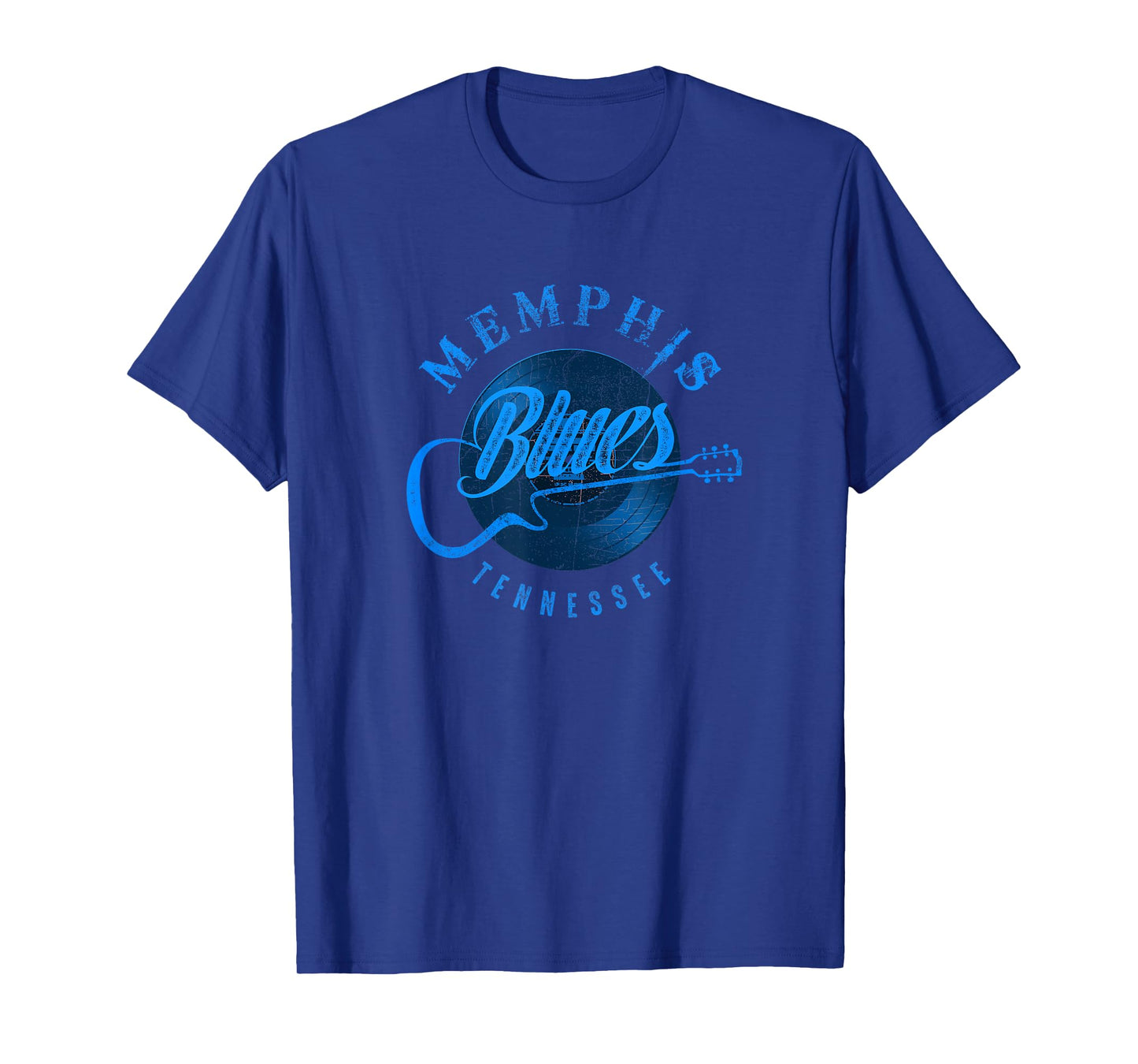Memphis Blues Music Blue Guitar Vintage T-shirt T-Shirt