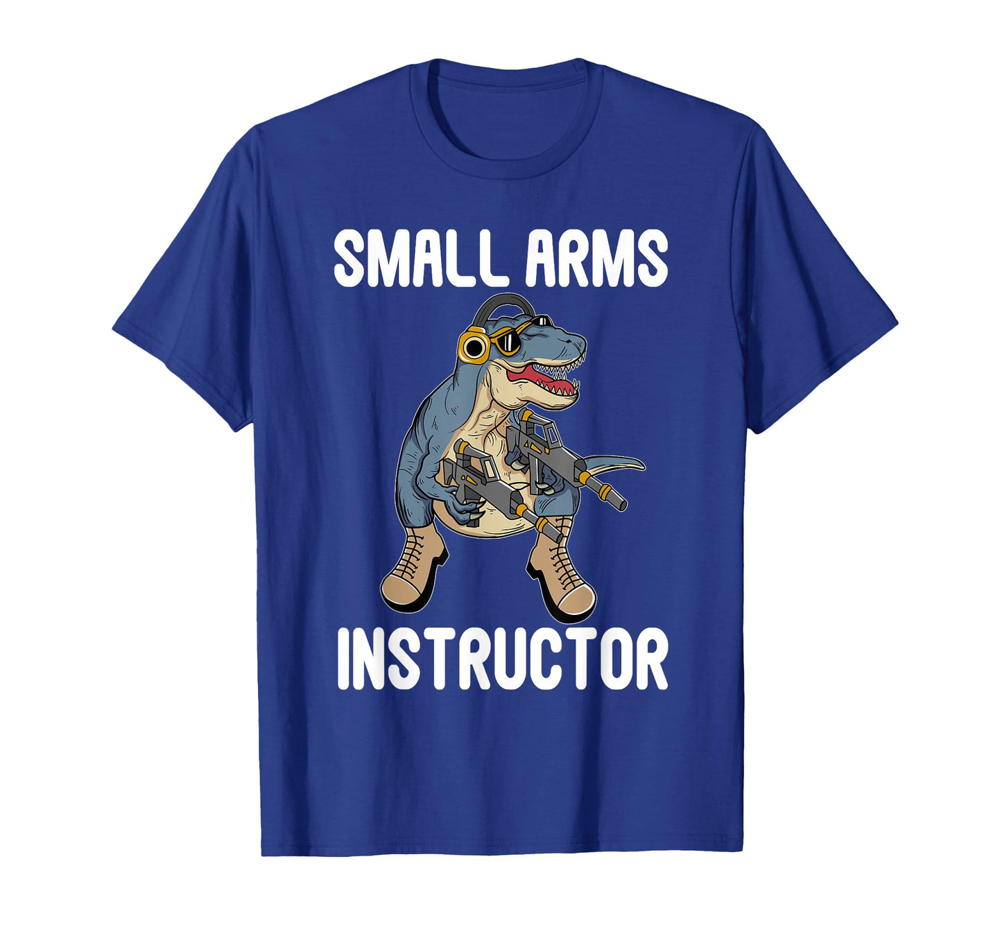 Small Arms Instructor Rex Dinosaur Gun for Firearm Trainer T-Shirt