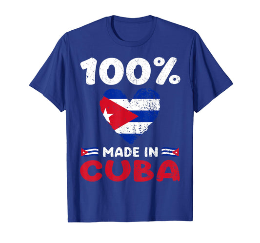100 Percent Made In Cuba Cuban Boys Girls Kids T-Shirt