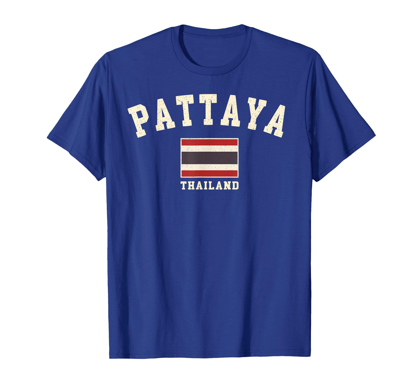 Vintage Pattaya Thailand Thai Flag Souvenir Retro Graphic T-Shirt