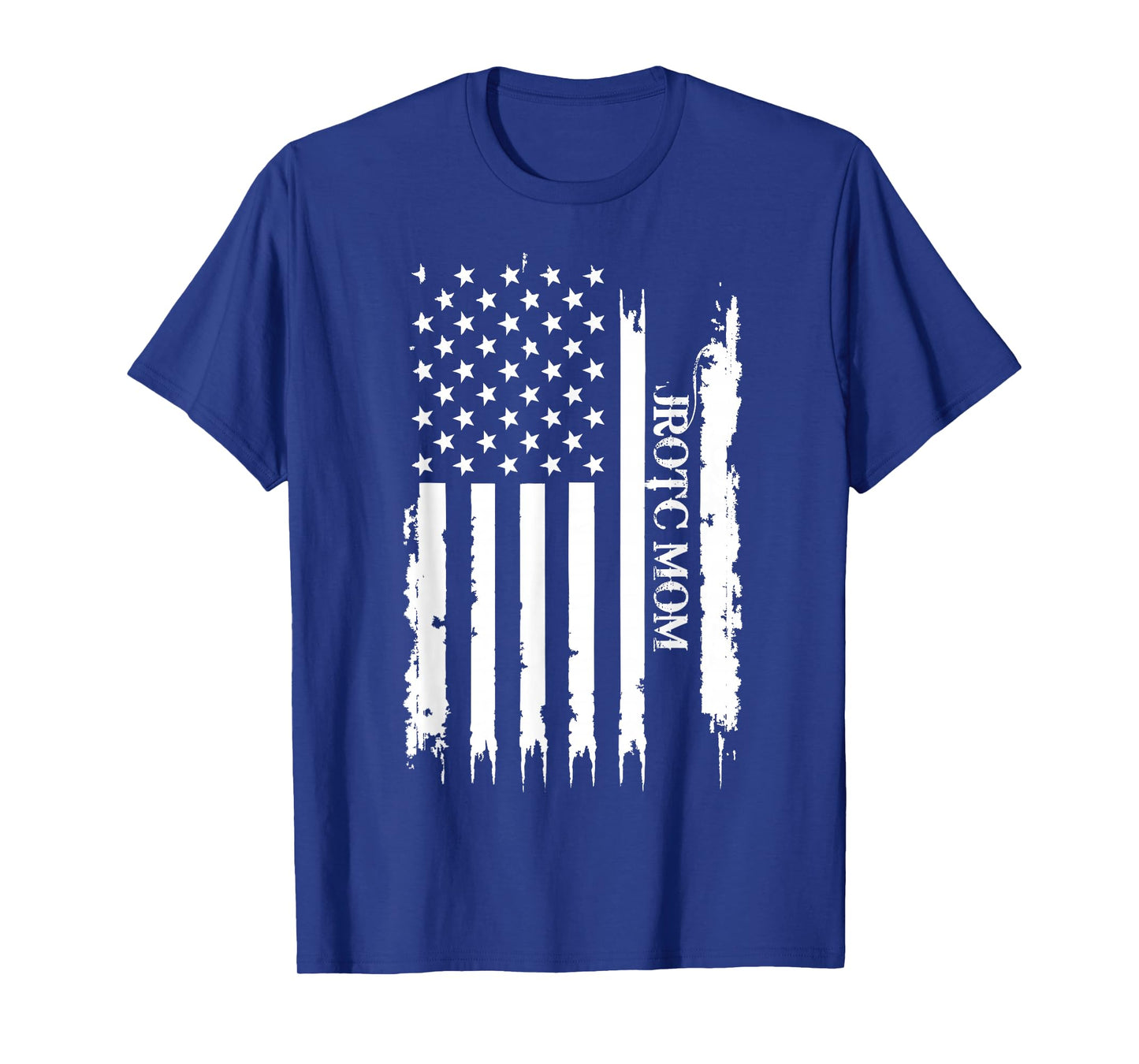 JROTC Mom United States Distressed w US Flag T-Shirt
