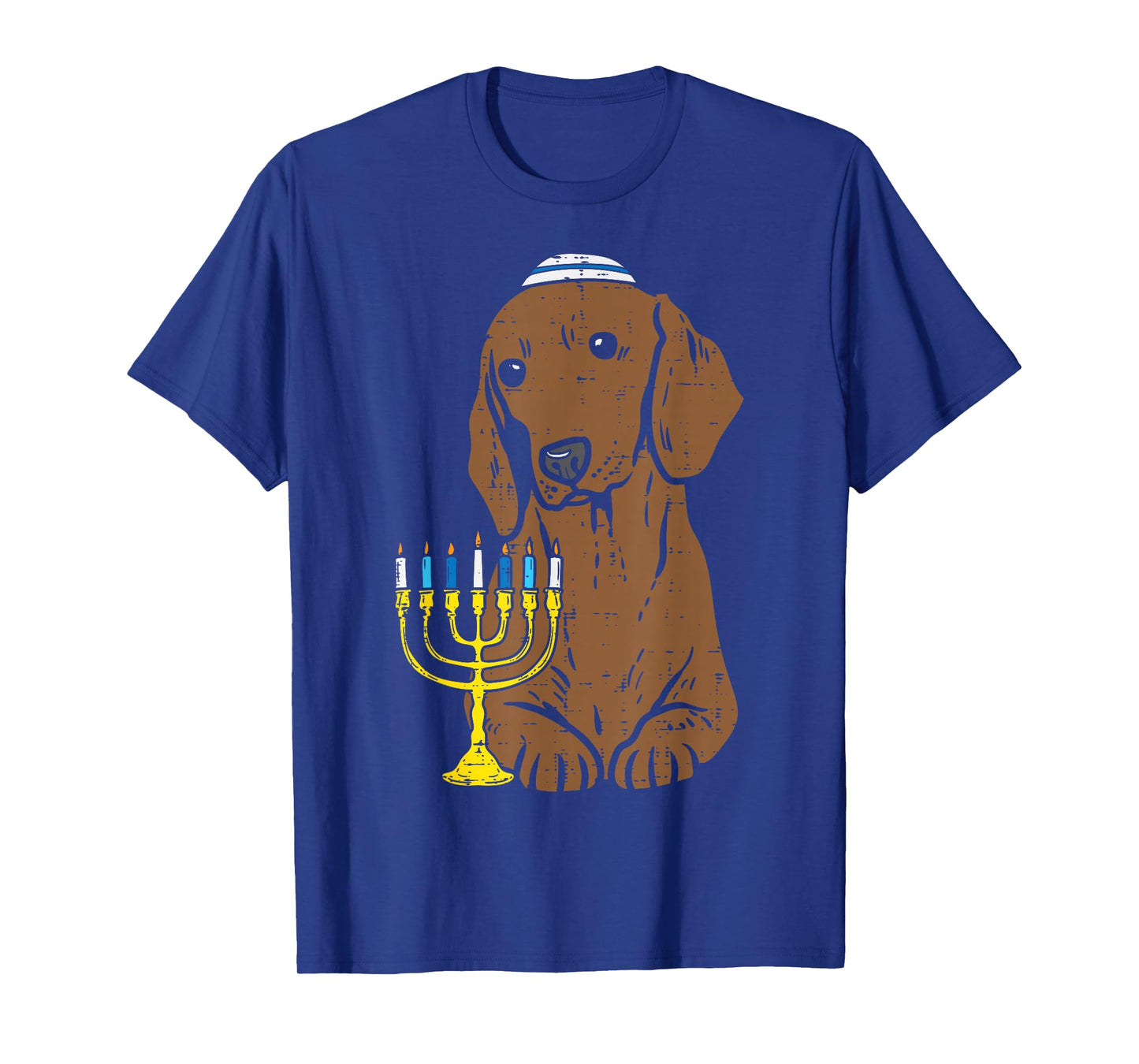 Jewish Dachshund Wiener Dog Hanukkah Pajamas Chanukah PJs T-Shirt