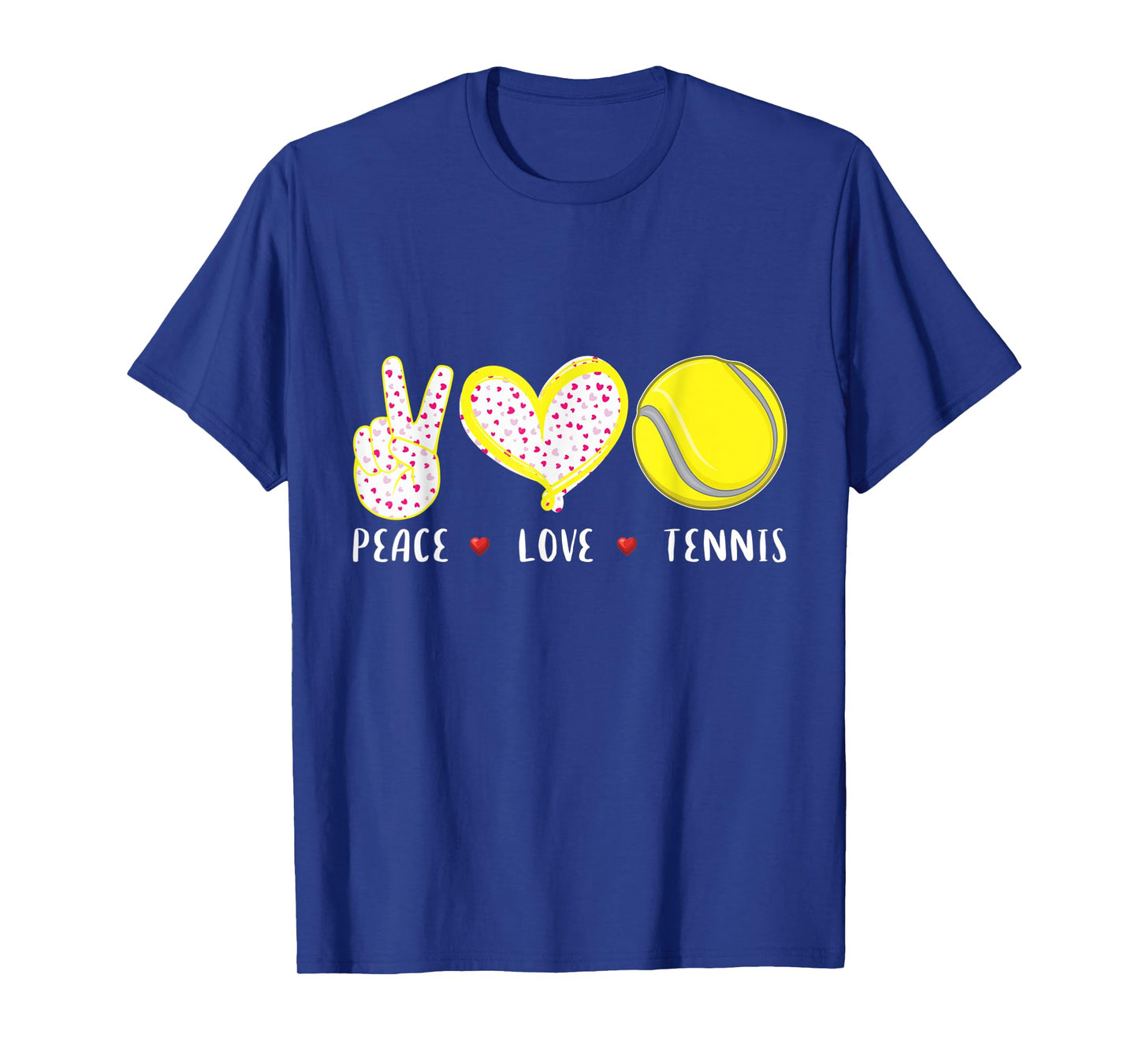 peace love tennis gifts for girls boys kids women men coach T-Shirt