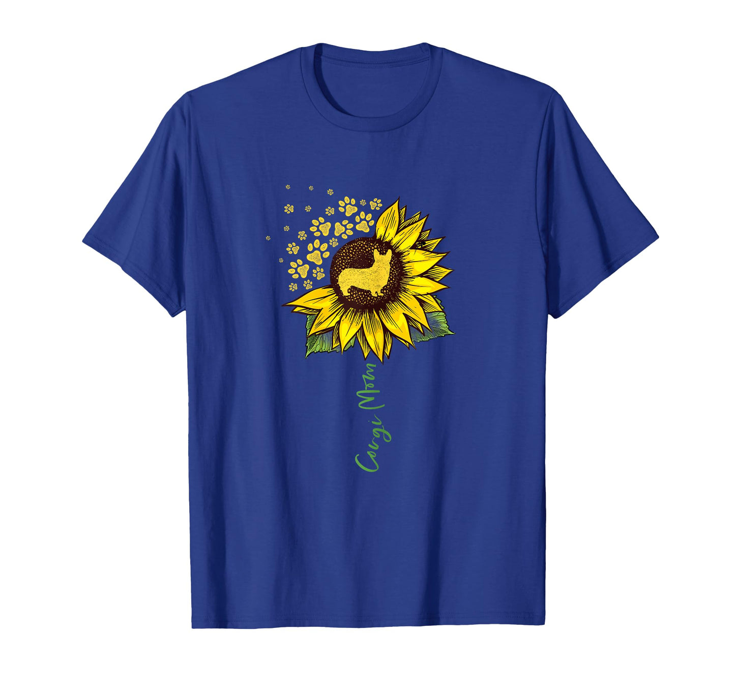 Corgi Mom Sunflower Corgi Lover Gifts Dog Mom Mama T-Shirt for Women Girls Kids