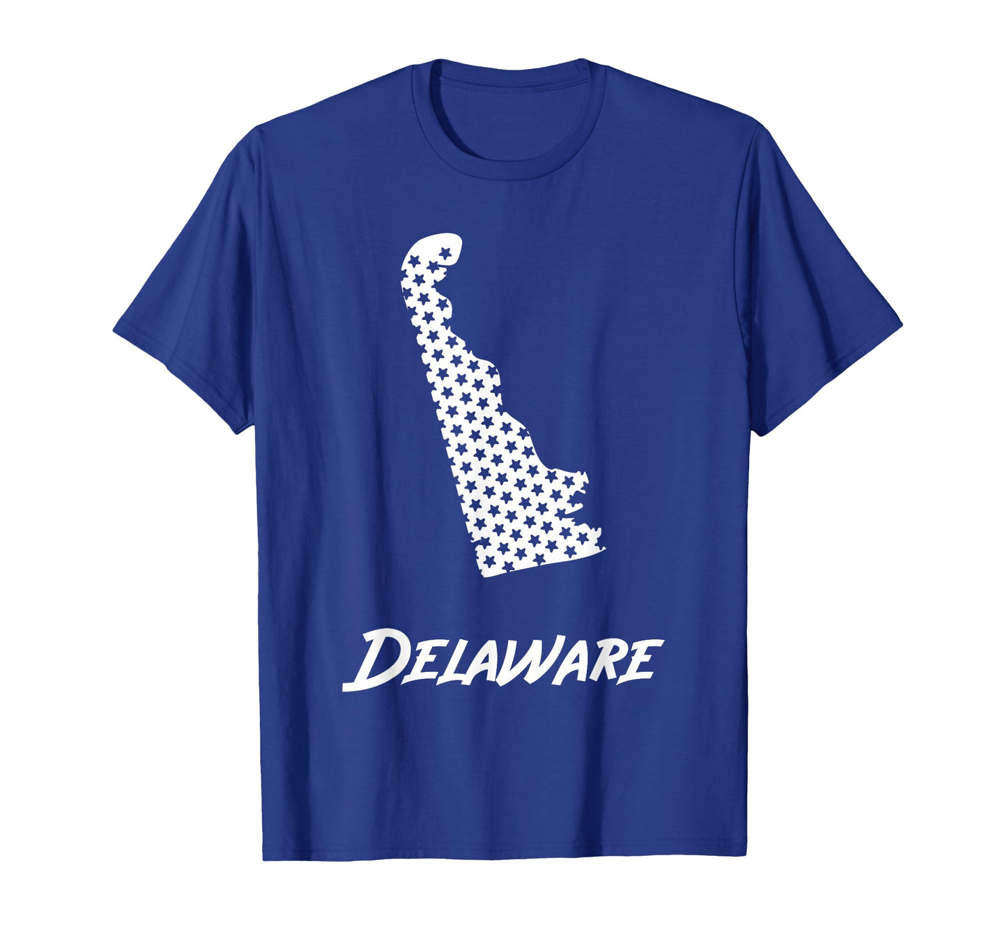 Delaware USA State Outline Stars Vintage Retro Design T-Shirt